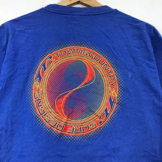 Vintage Vtg 90’ TOWN COUNTRY SURF T&C Design Tee Shirt Artwork Size US S / EU 44-46 / 1 - 4 Thumbnail