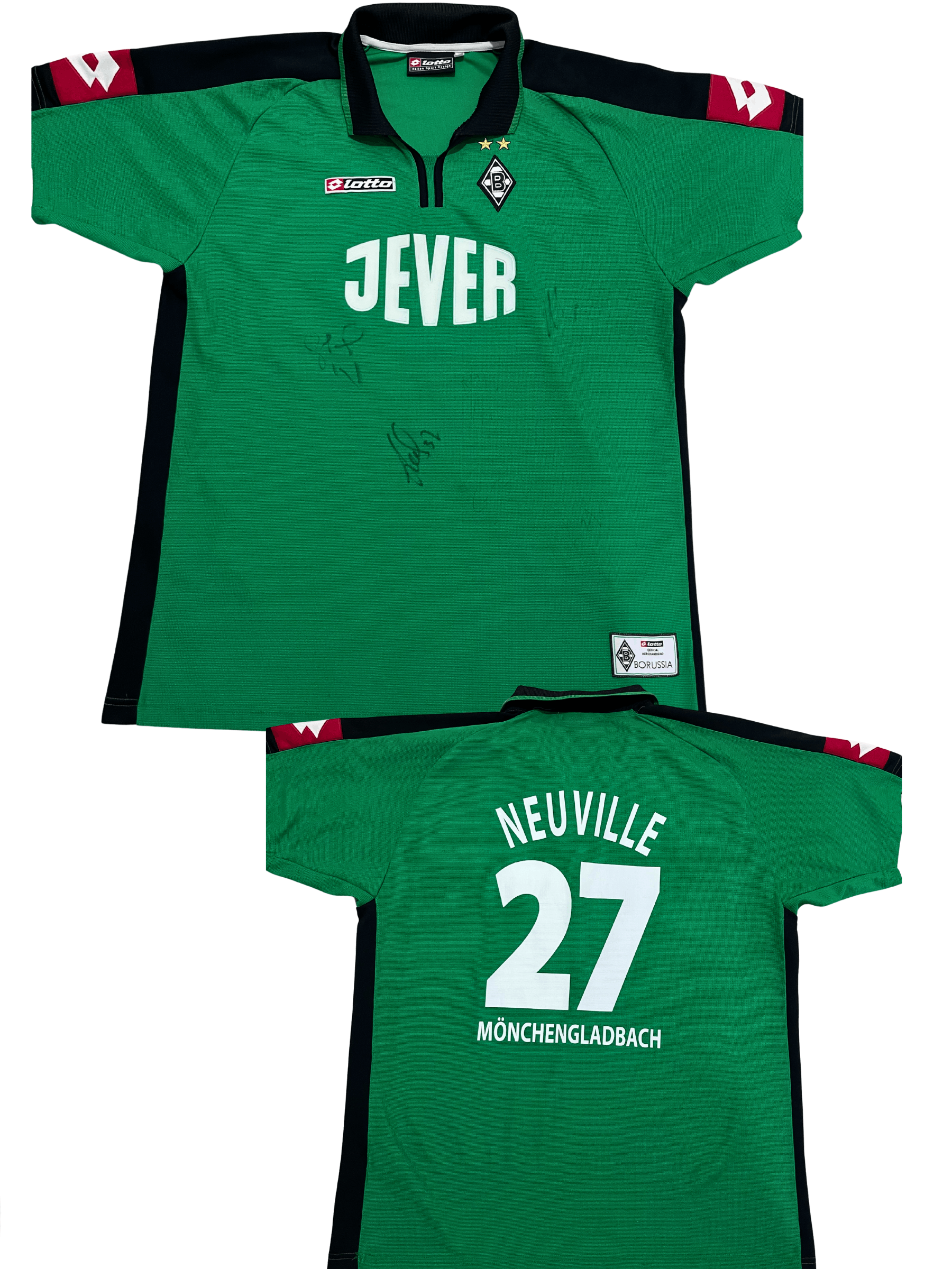 Lotto Sport Borussia M’gladbach GK Neuville #27 Signed Boys XL/M Size US M / EU 48-50 / 2 - 1 Thumbnail