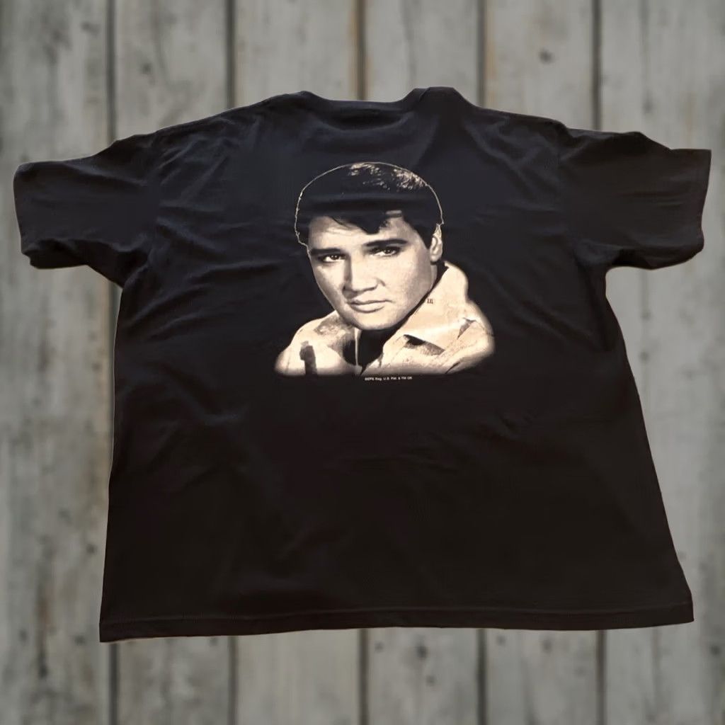 Doublet Elvis Presley T Shirt Men’s 2XL Black Double Sided 100% Cotton by KUN Shirt Men Graphic Print Crew Neck Short Sleeve Vintage? No Size US XXL / EU 58 / 5 - 1 Thumbnail