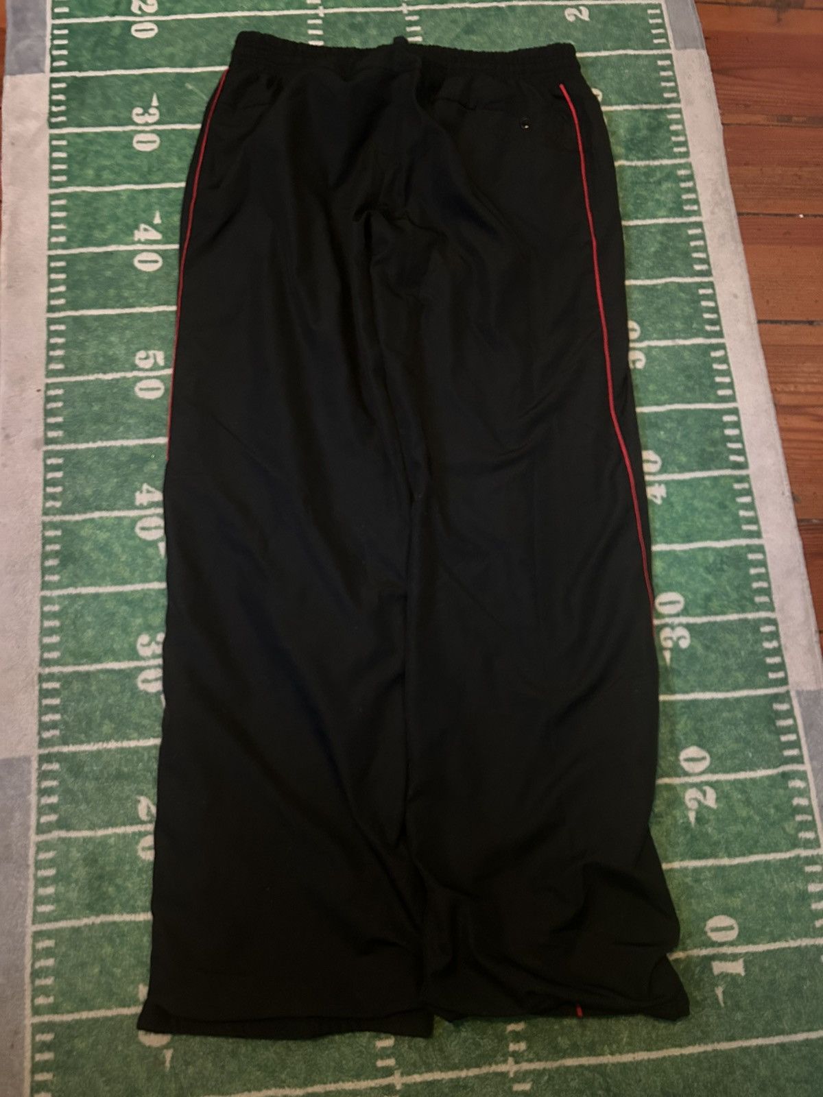Nike RARE Vintage Nike Pants Red & Black Windbreaker Track Pants Size US 28 / EU 44 - 2 Thumbnail
