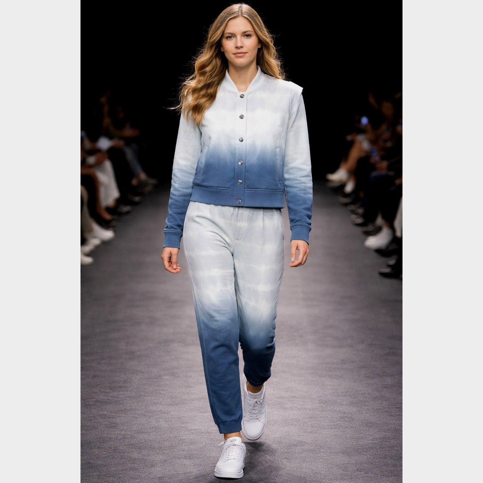 Other 525 America Dip Dye French Terry Jacket Joggers Blue Gray S Size 27" / US 4 / IT 40 - 1 Thumbnail