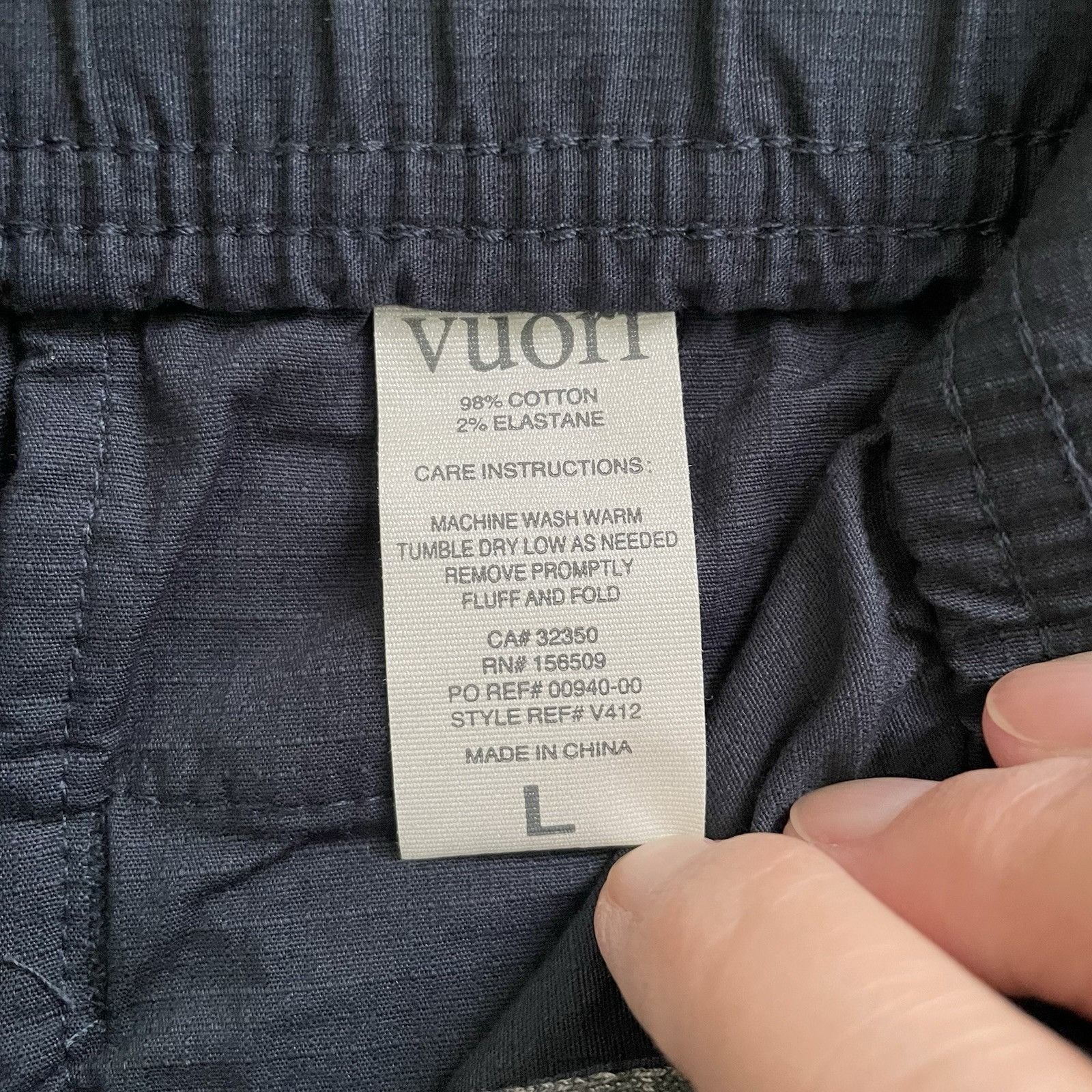 Vuori Vuori Ripstop Climber Pant Mens Large Indigo Navy Blue Size US 32 / EU 48 - 9 Thumbnail