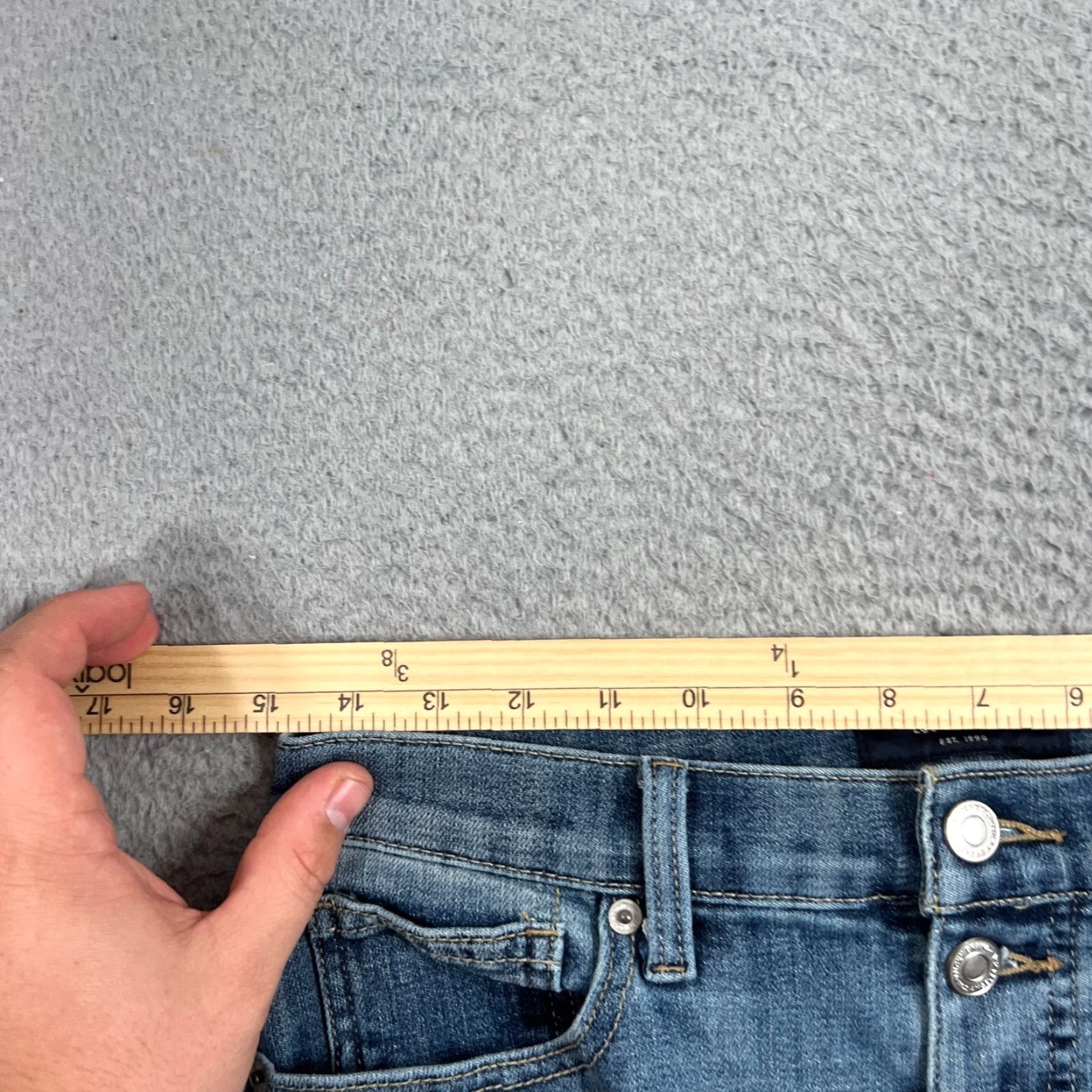 Lucky Brand Lucky Brand Jeans Womens 6/28 Blue Denim Ava Skinny Raw Size 29" - 5 Thumbnail