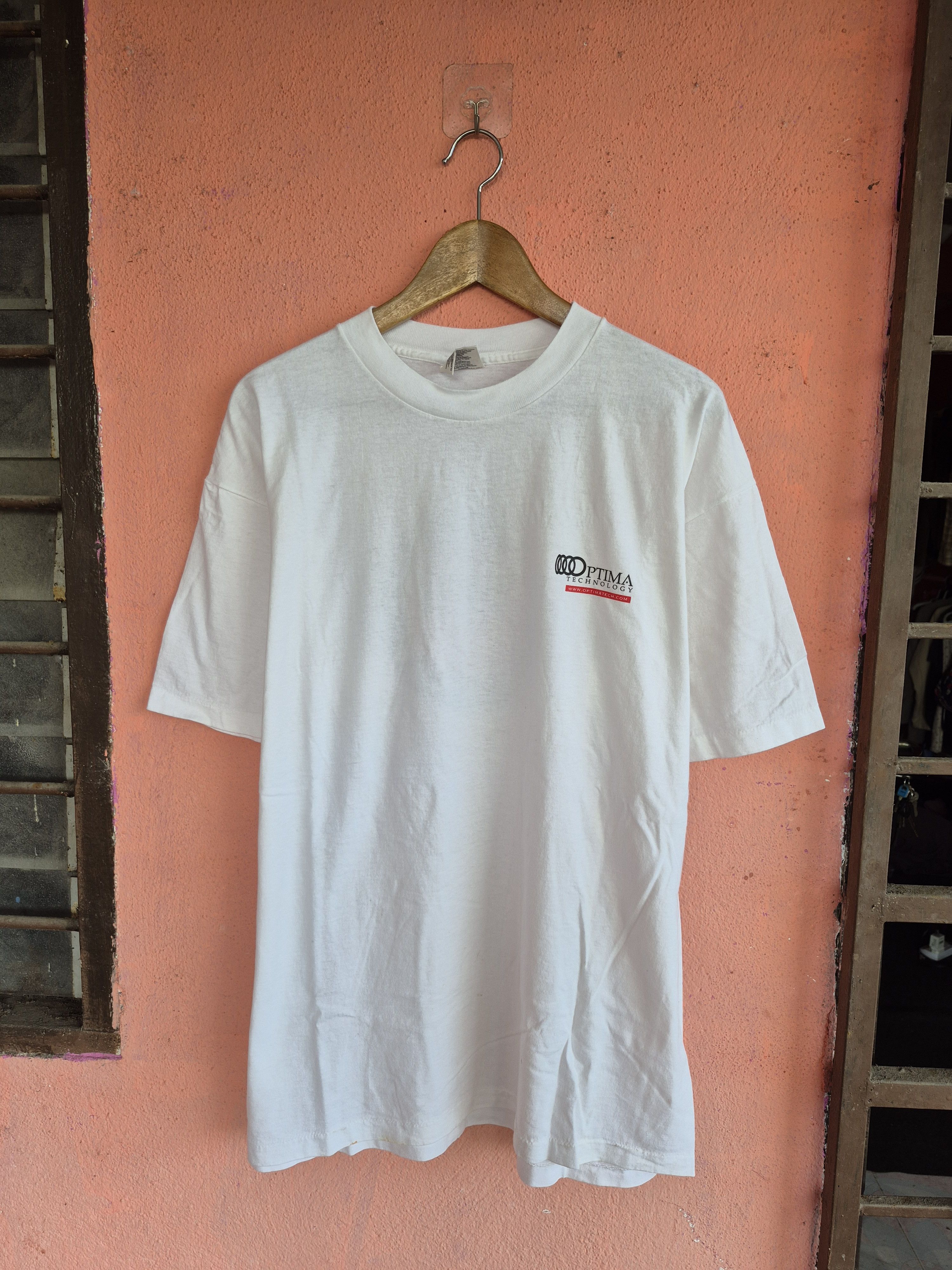Vintage 🔥 Vintage Optima Technology Tech Tee Size US XL / EU 56 / 4 - 5 Thumbnail
