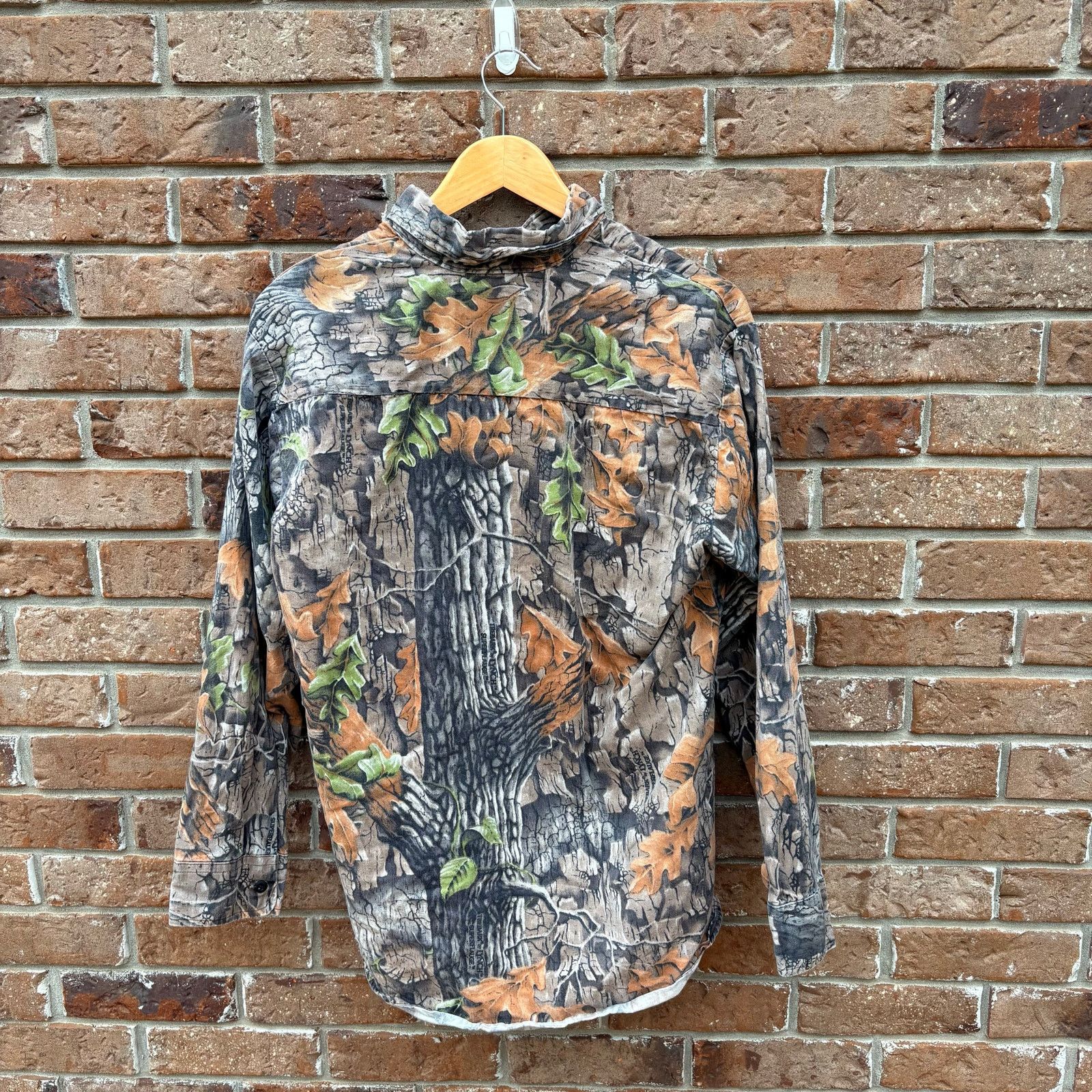 Vintage Vintage Tree Bark Camouflage Button Up Shirt Size Medium Size US M / EU 48-50 / 2 - 2 Thumbnail