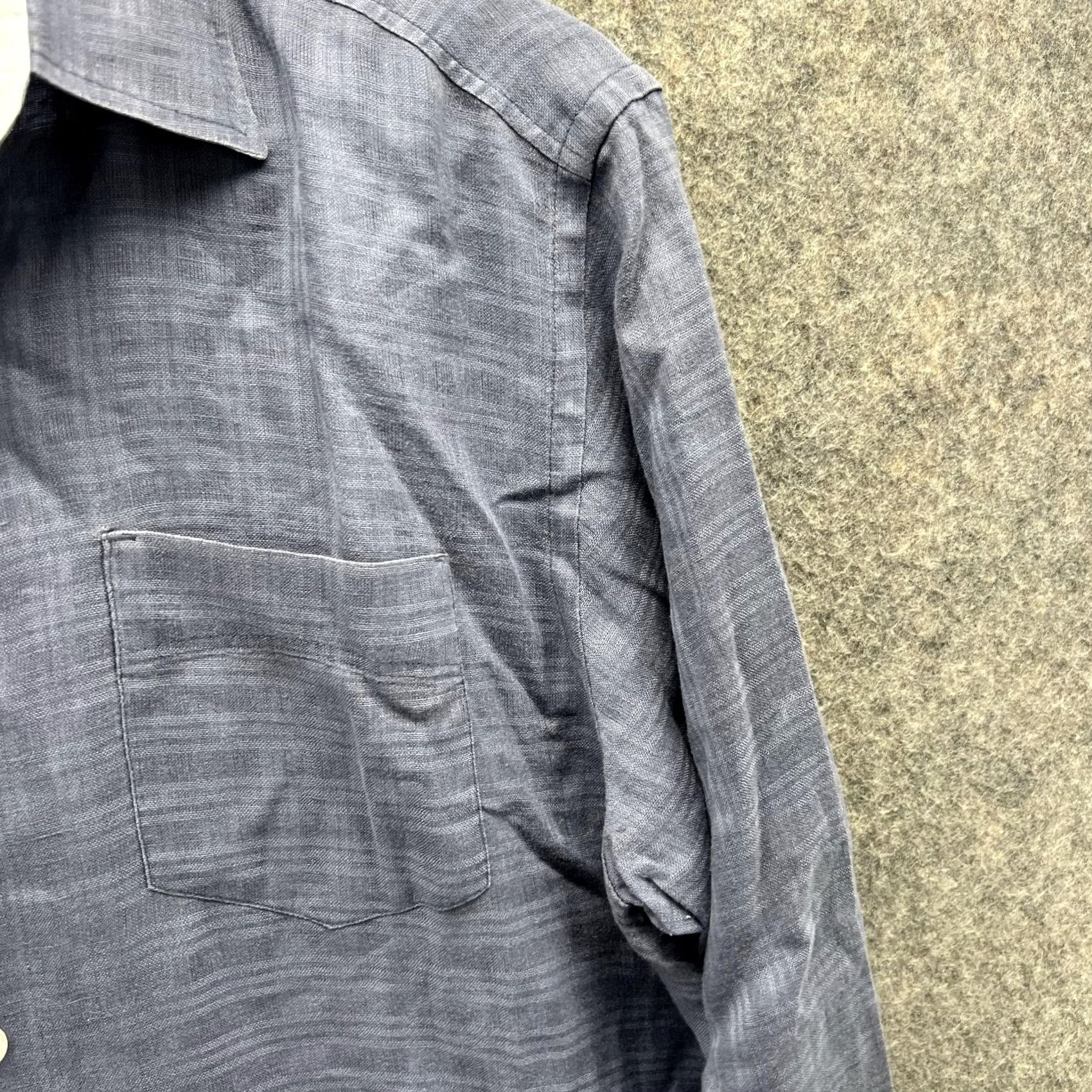 Tommy Bahama Tommy Bahama Shirt Men Small Blue Casual Button-Down Linen Glen Check Size US S / EU 44-46 / 1 - 4 Thumbnail