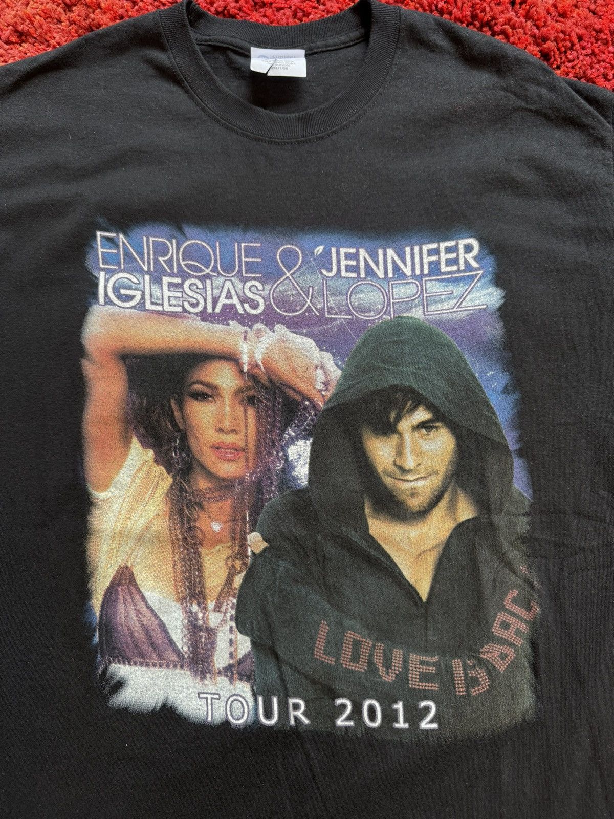 Band Tees × Rap Tees 2012 Jennifer Lopez Concert Spanish Latin Tour Rap T-Shirt Size US L / EU 52-54 / 3 - 1 Thumbnail