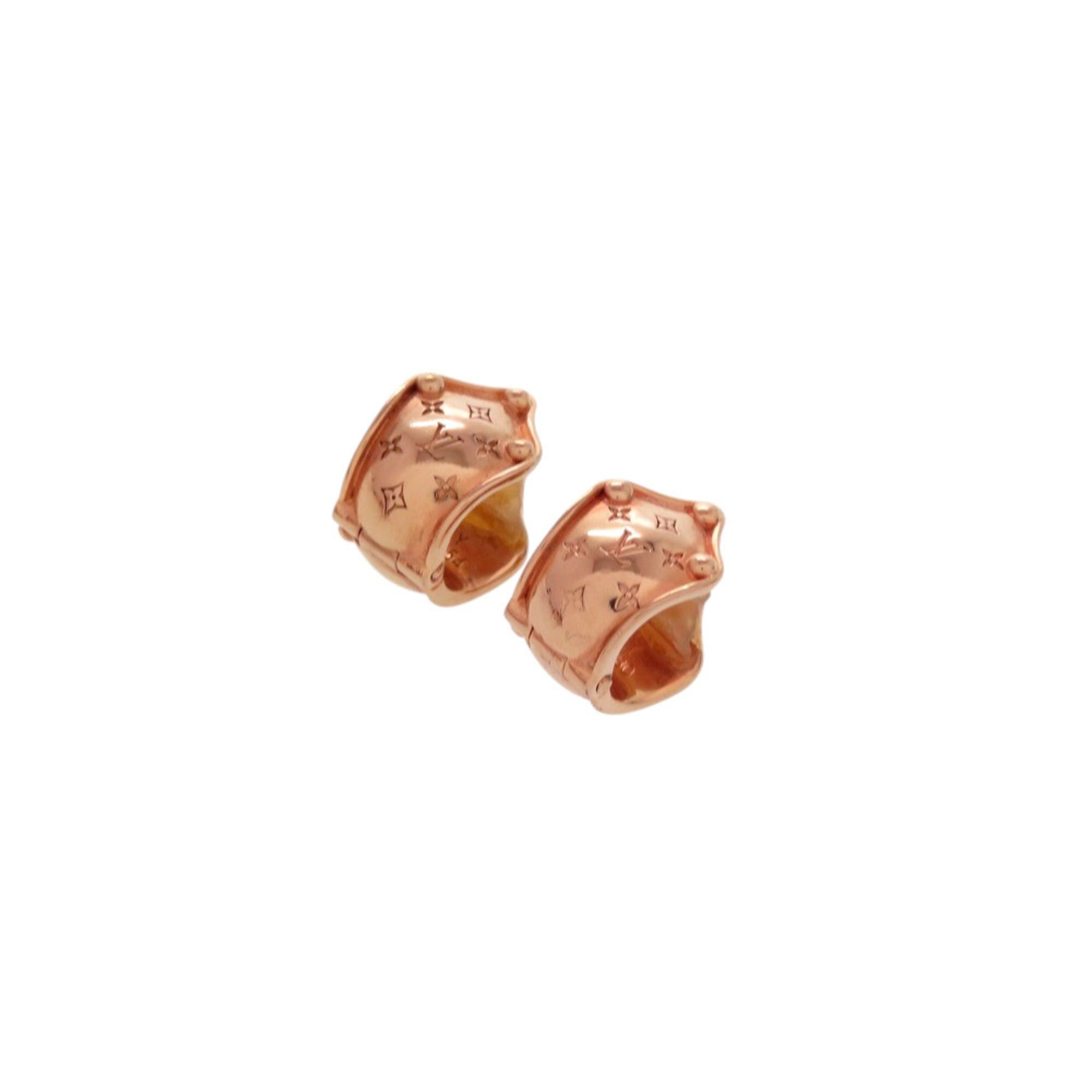 Louis Vuitton Excellent condition Louis Vuitton Dormeuse Clip Earrings M68954 GP Pink Gold LV 1063 LOUIS VUITTON Size ONE SIZE - 1 Thumbnail