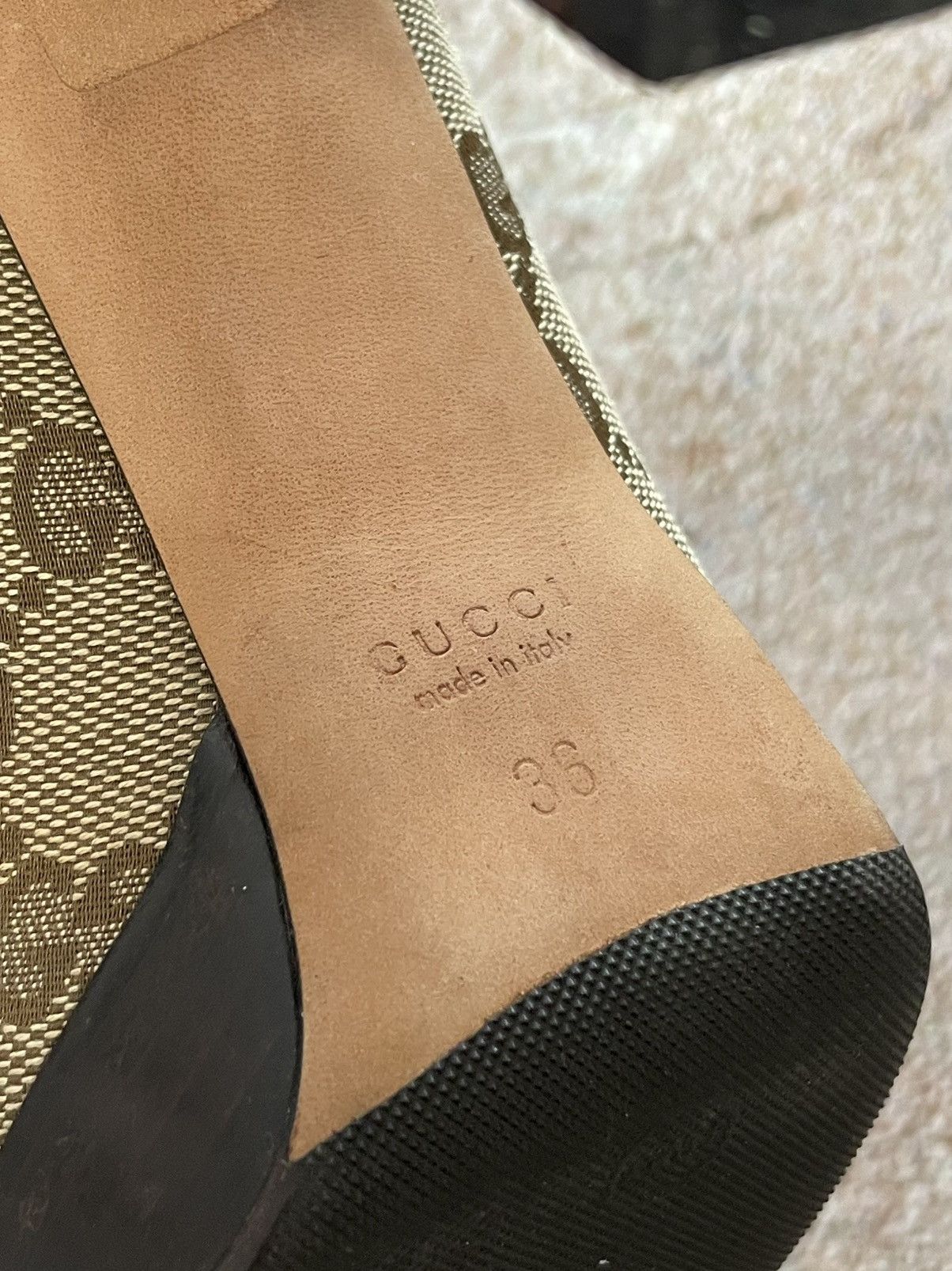 Gucci Gucci GG Monogram Canvas Heels Size US 6 / IT 36 - 9 Thumbnail