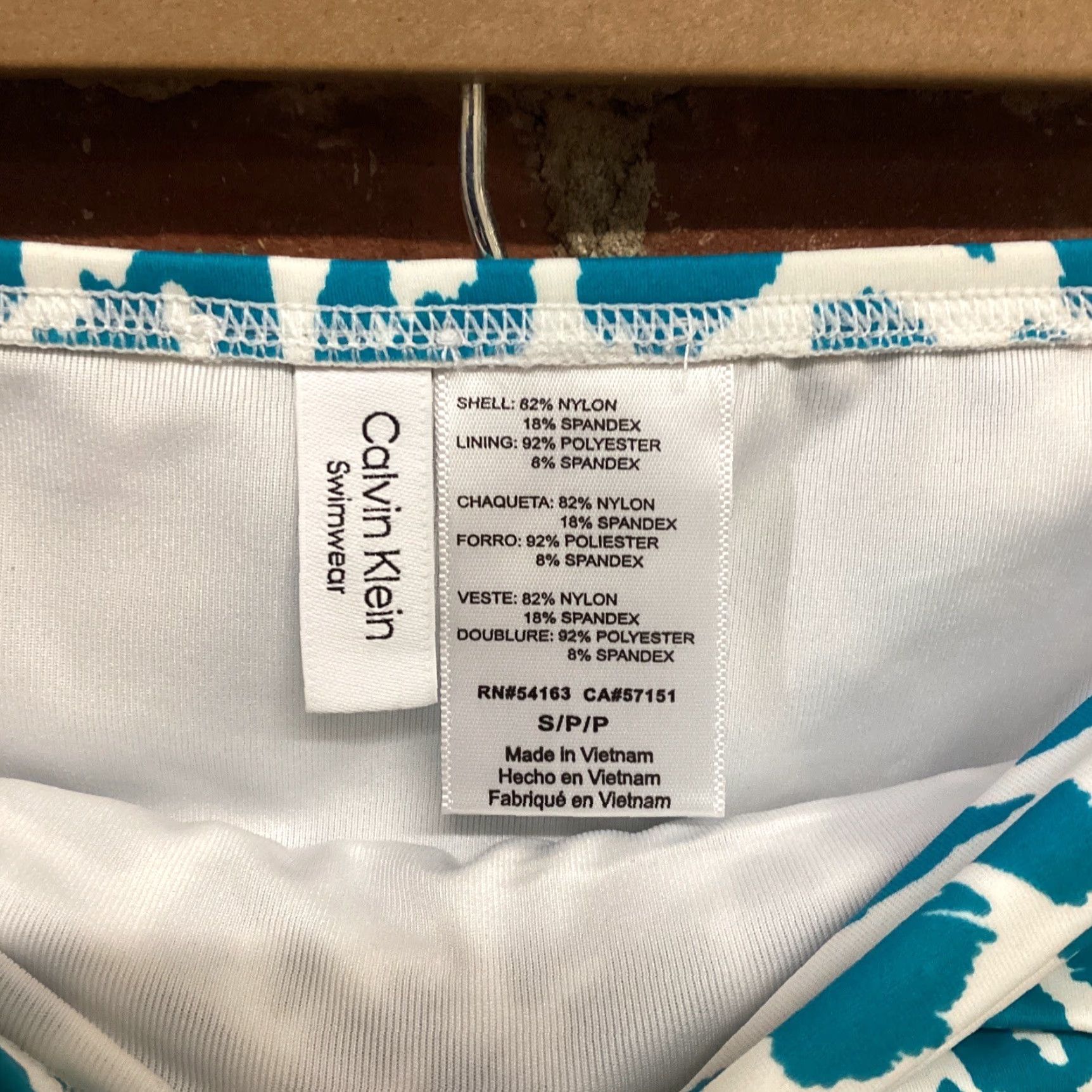Calvin Klein Calvin Klein Womens Bottoms Beach 4 Way Stretch Small Blue NWT Size 28" / US 6 / IT 42 - 3 Thumbnail