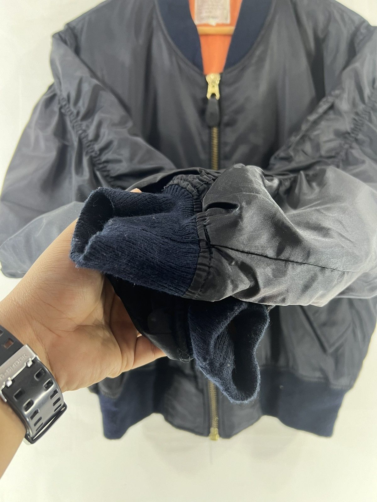 Japanese Brand × Vintage Vintage Full Zipper Sunfaded Bomber Jacket Size US L / EU 52-54 / 3 - 4 Thumbnail