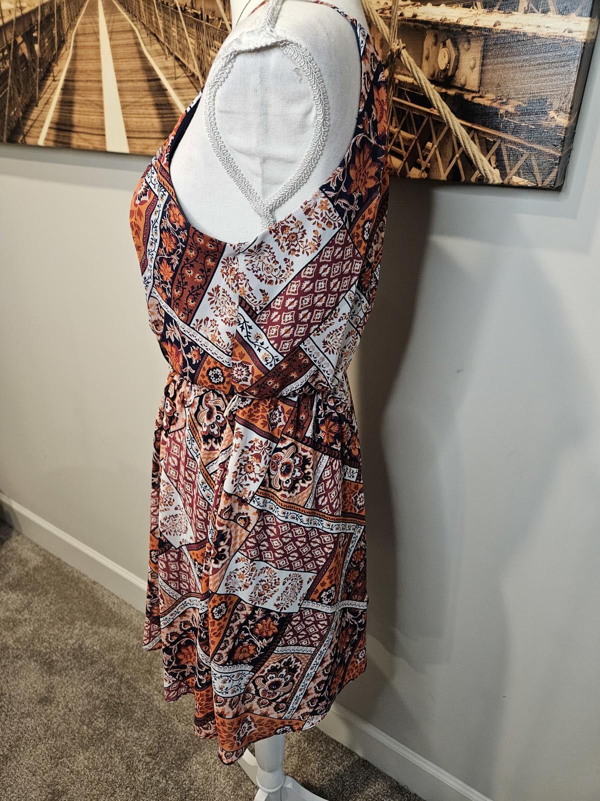 Designer Bohemian Printed Halter Dress - Perfect for Summer Size S / US 4 / IT 40 - 2 Thumbnail