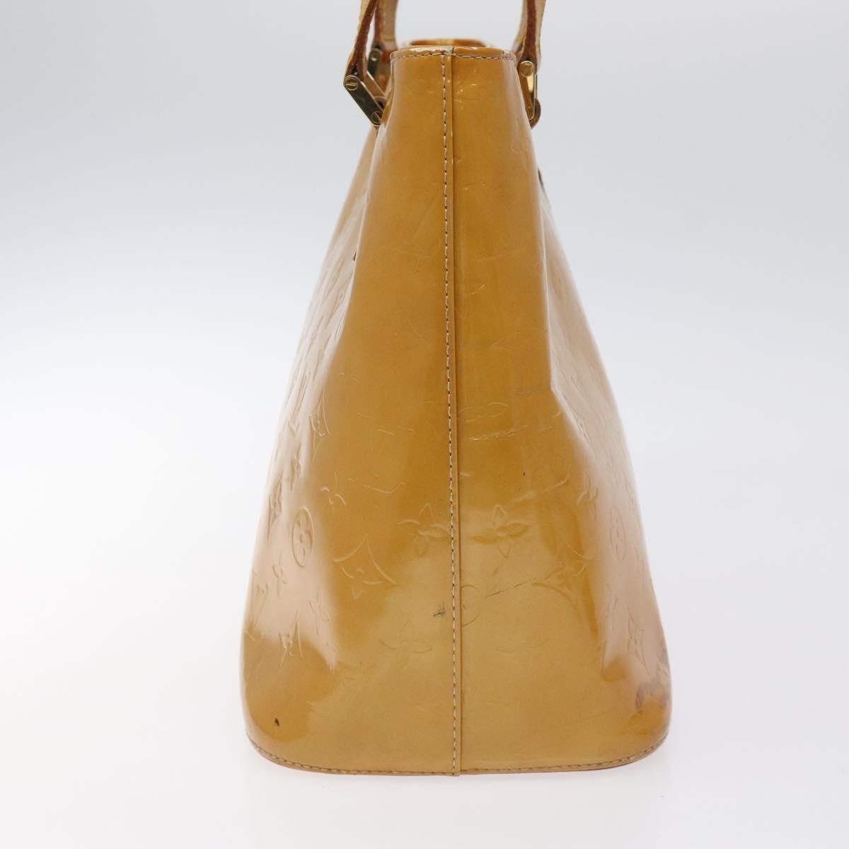 Louis Vuitton LOUIS VUITTON Monogram Vernis Houston Hand Bag Beige M91004 Size ONE SIZE - 5 Thumbnail