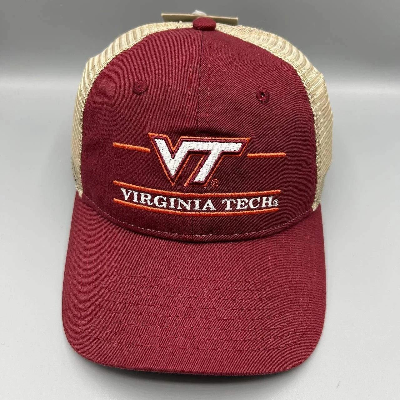 The Game Vintage Virginia Tech Hokies Trucker Hat Men NCAA Snap Back Size ONE SIZE - 1 Thumbnail