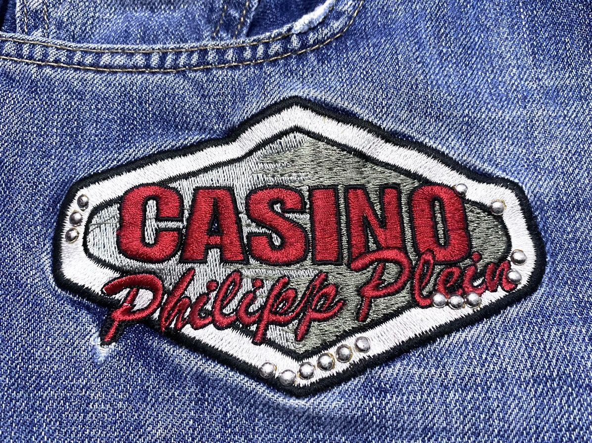 Philipp Plein Rare Philipp Plein Casino Washed Distressed Embroidered Logo Size US 31 - 11 Thumbnail