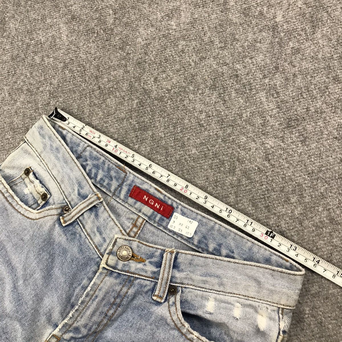 If Six Was Nine × Japanese Brand Flare Jeans boot cut distressed denim Ngni brand japan pants Size 27" / US 4 / IT 40 - 12 Thumbnail