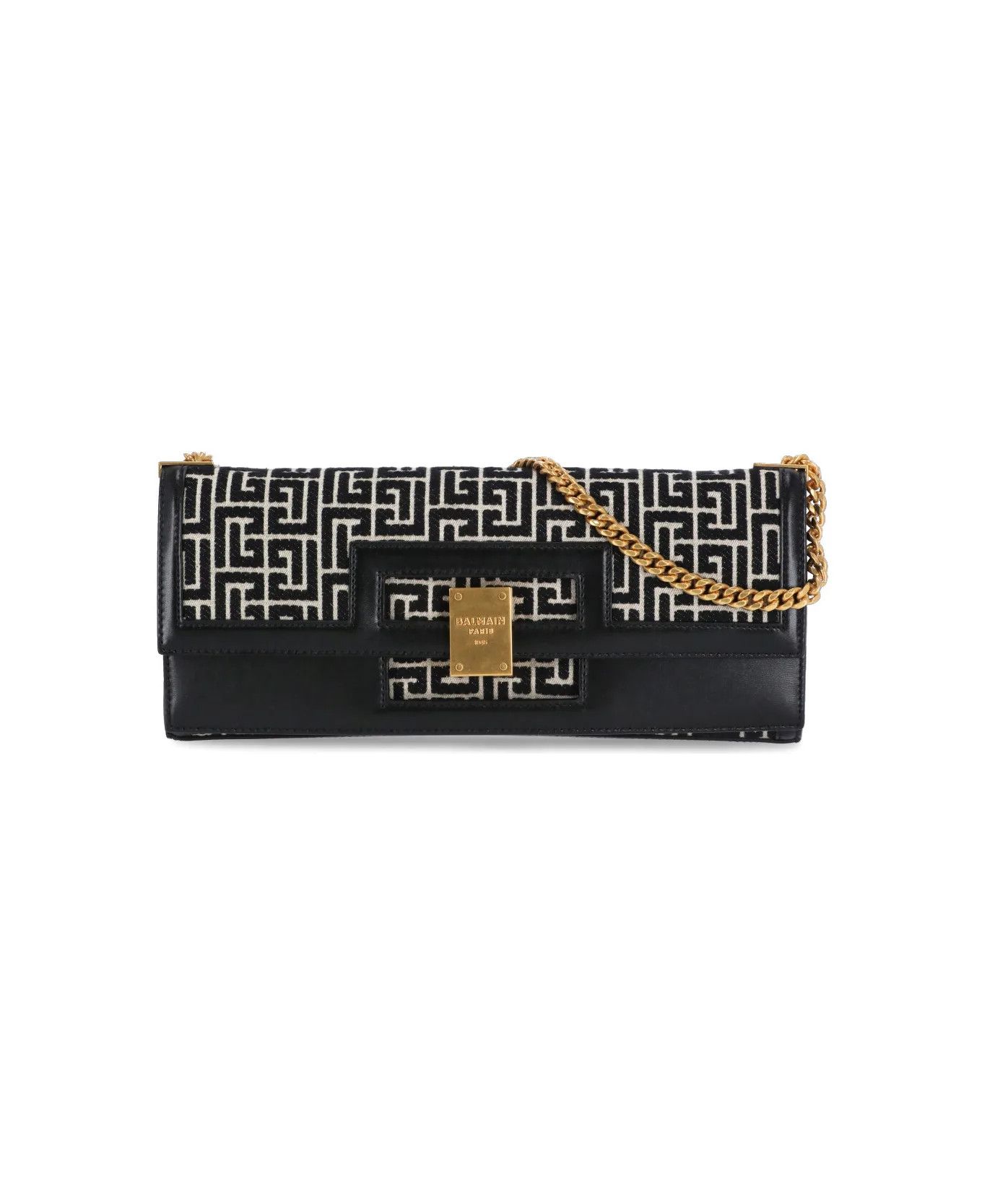 Balmain o1s1wg111225 Size:OS/Oversize 1945 Clutch in Black Size ONE SIZE - 1 Thumbnail