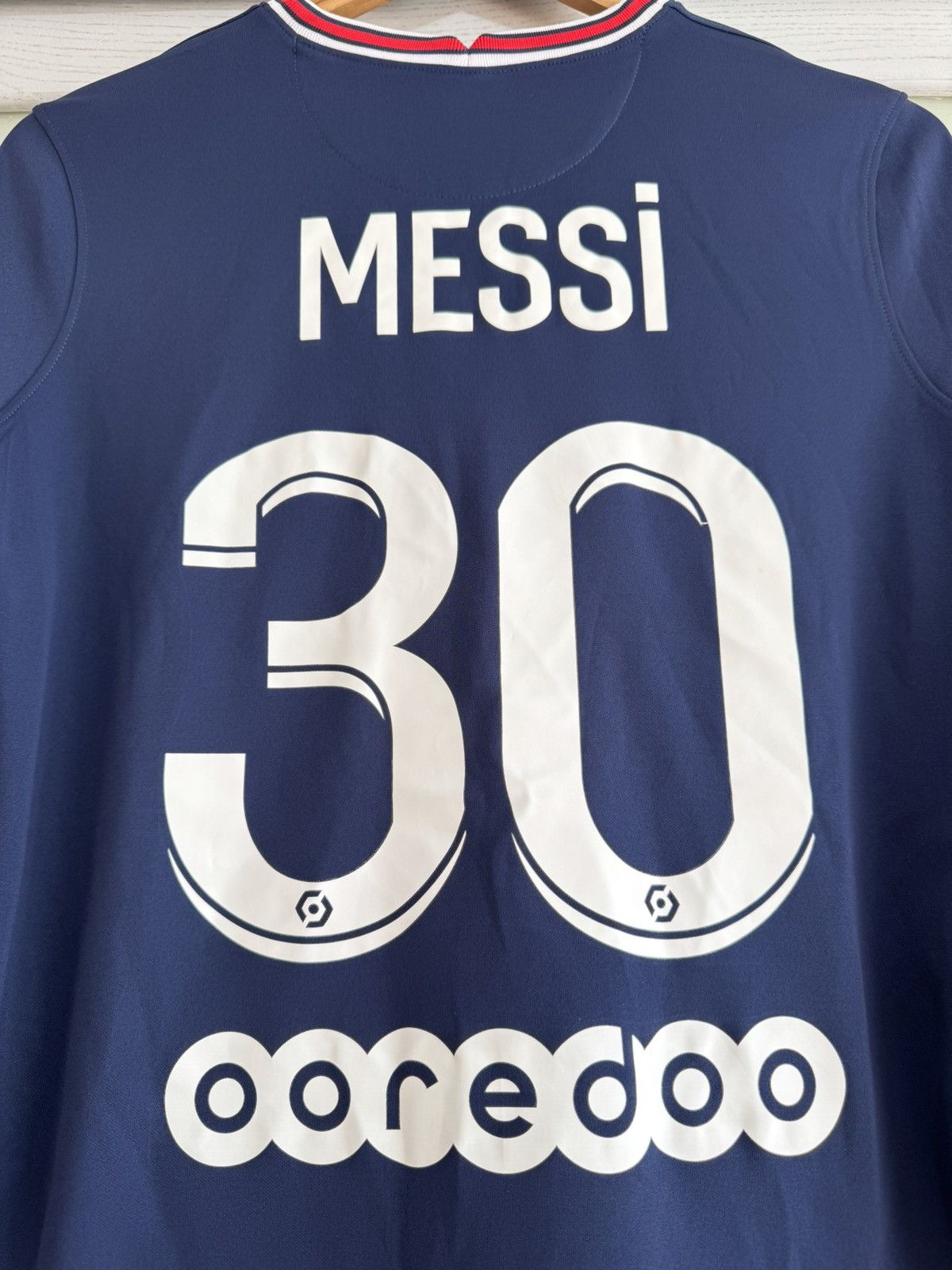 Jordan Brand × Nike Messi #30 PSG 2021-2022 Home Women’s Soccer Jersey Kit Shirt Size US L / EU 52-54 / 3 - 7 Thumbnail