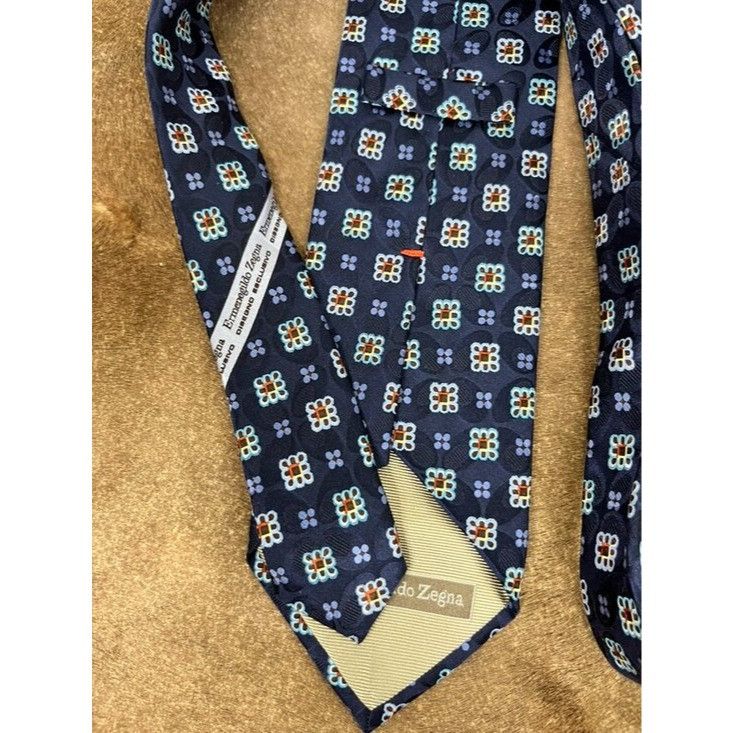 Ermenegildo Zegna Ermenegildo Zegna Daisies Silk Tie Floral Made in Italy Size ONE SIZE - 4 Thumbnail