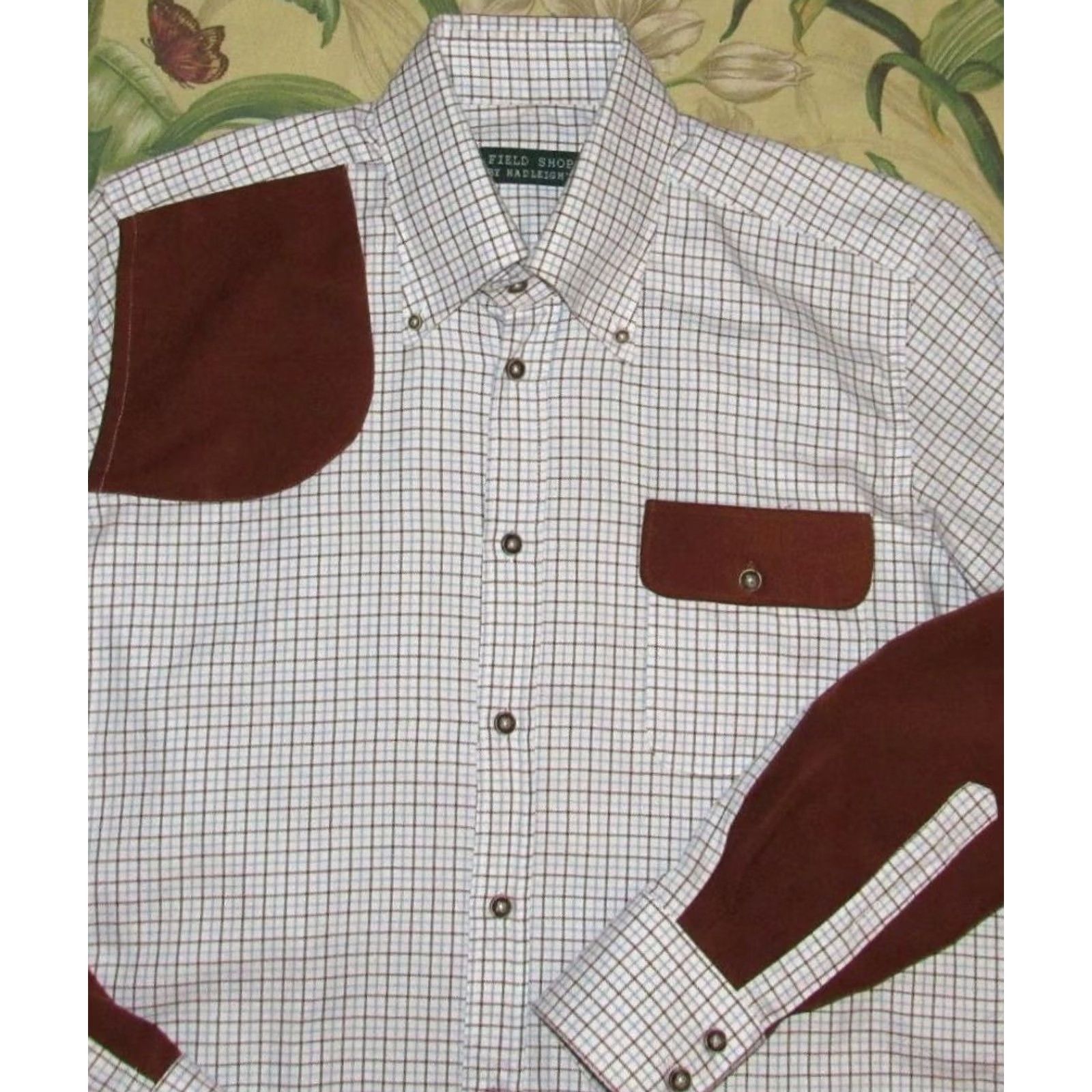 Vintage Hadleighs Field Shirt Long Sleeve Button Down Shoo... Size US XL / EU 56 / 4 - 2 Thumbnail