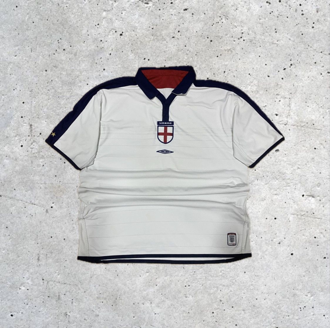 Umbro × Vintage 2 in 1 England Umbro National Home Football Jersey 2003/2005 Size US XL / EU 56 / 4 - 1 Thumbnail