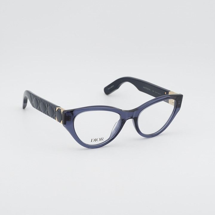 Dior Dior LADY 95.22O B1I 3000 Eyeglasses Blue 52mm Cat Eye Frame Size ONE SIZE - 7 Thumbnail