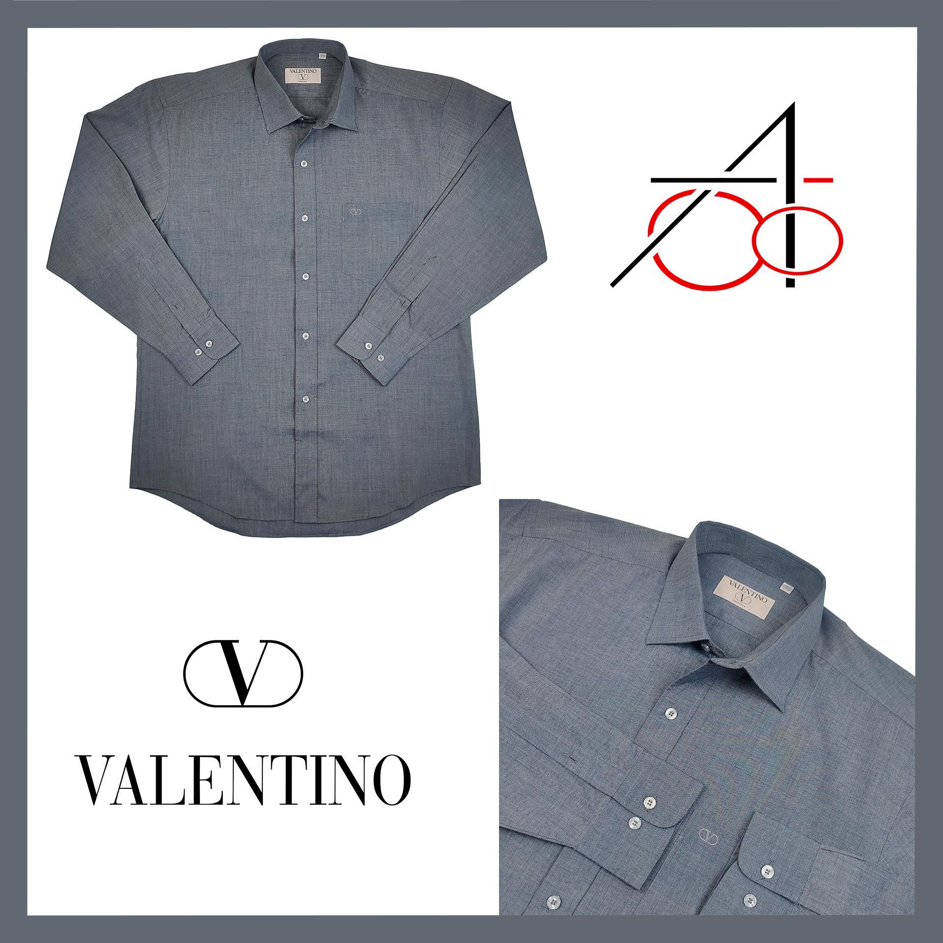 Valentino Valentino Vintage Shirt Size US M / EU 48-50 / 2 - 1 Thumbnail