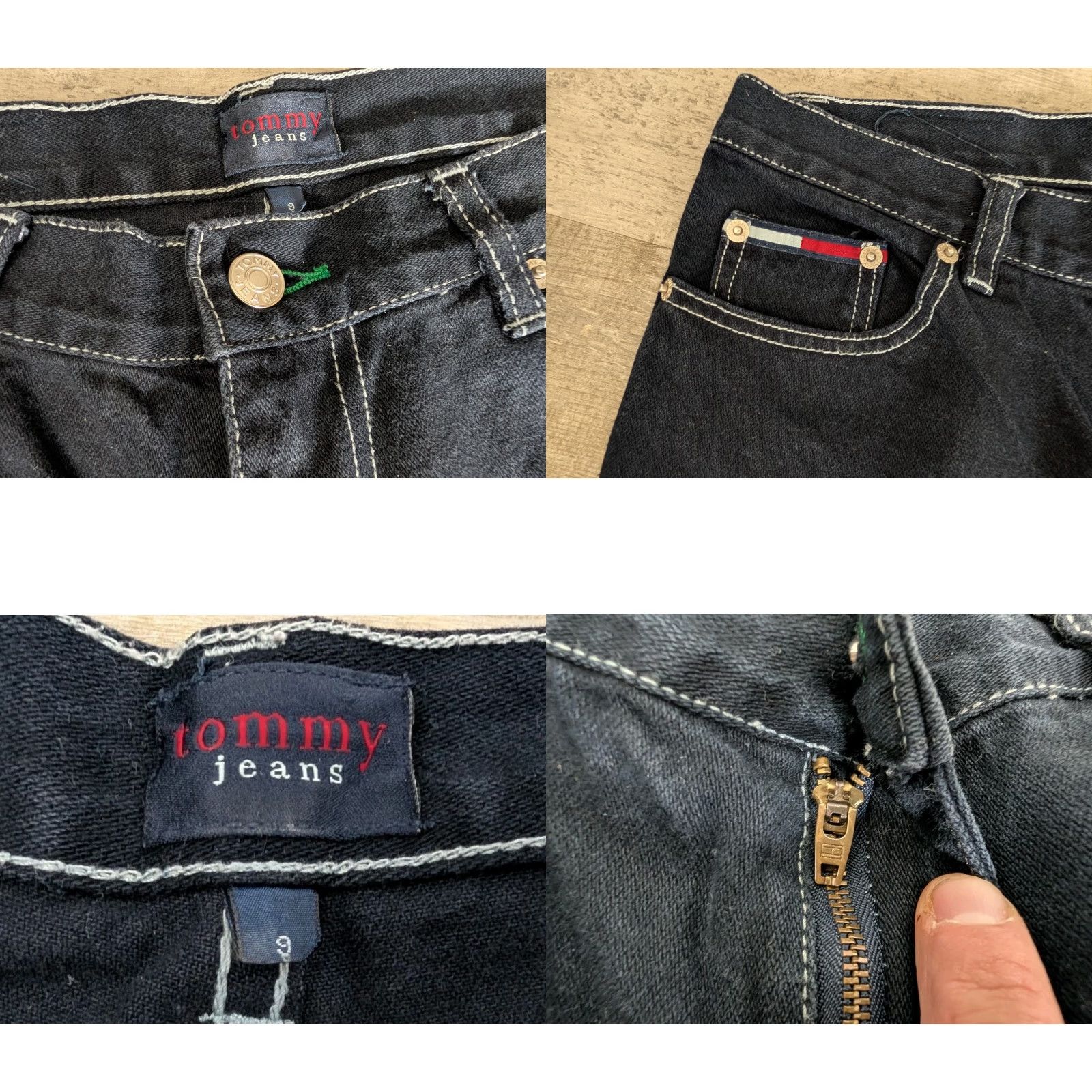 Tommy Hilfiger VINTAGE Tommy Hilfiger Capris Women Pedal Pushers Denim Dark Wash 25 Inseam Size 9 Black Flag Badge 2000s Mens? Womens Size 30" / US 8 / IT 44 - 8 Thumbnail