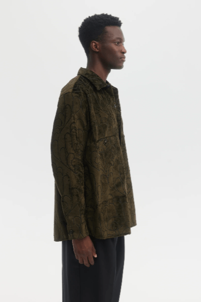 Other BNWT AW24 ECOLE DE PENSEE VELVET JACQUARD OVERSHIRT S Size US S / EU 44-46 / 1 - 12 Thumbnail