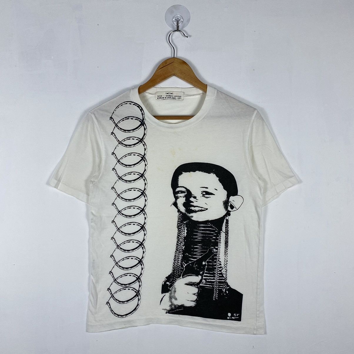 Japanese Brand × Vintage 1997 TOILET ACROBATIC ACTIVIST PRODUCED BY PIED PIPER TEE Size US S / EU 44-46 / 1 - 2 Thumbnail