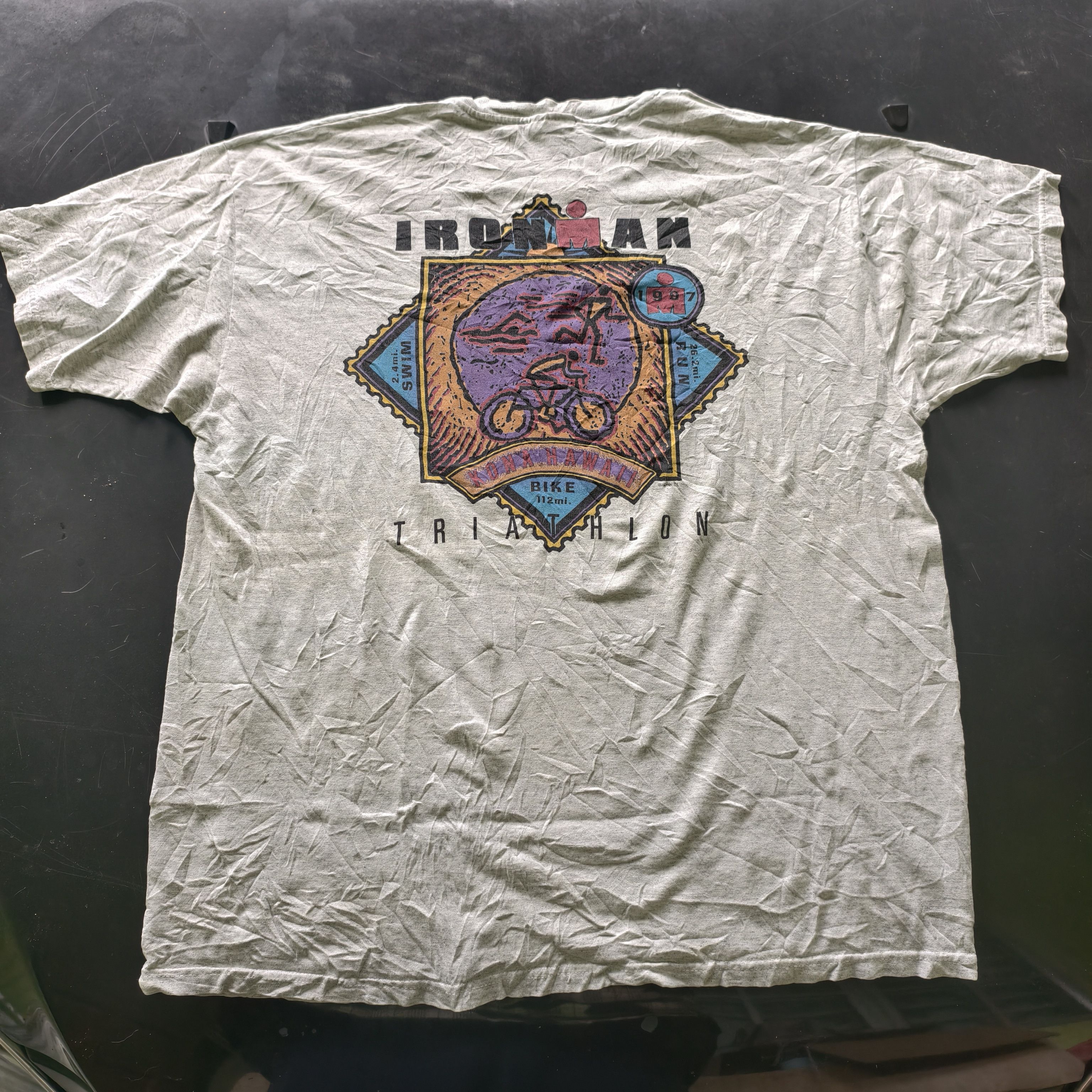 Hanes Vtg Ironman Kona hawaii triathlon Size US XL / EU 56 / 4 - 1 Thumbnail