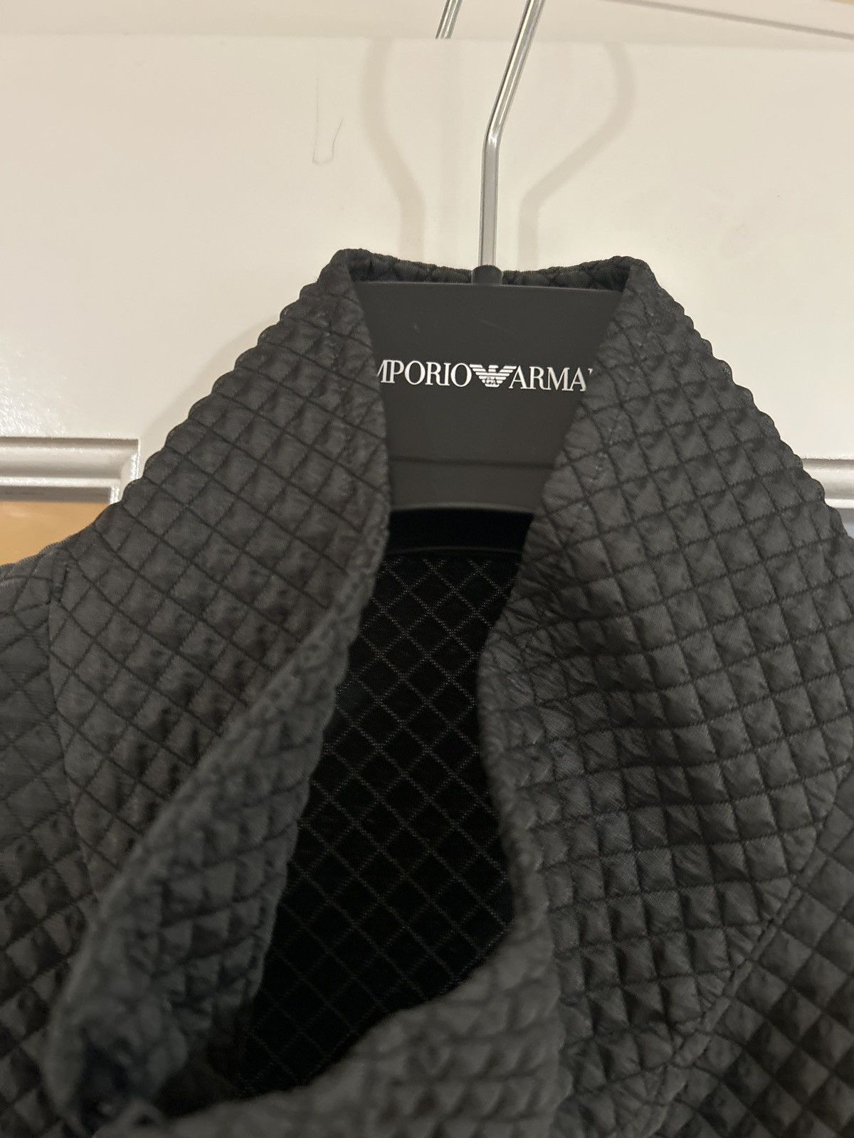 Emporio Armani NEW Emporio Armani Diamond Textured Jacket Lightweight Size US M / EU 48-50 / 2 - 3 Thumbnail