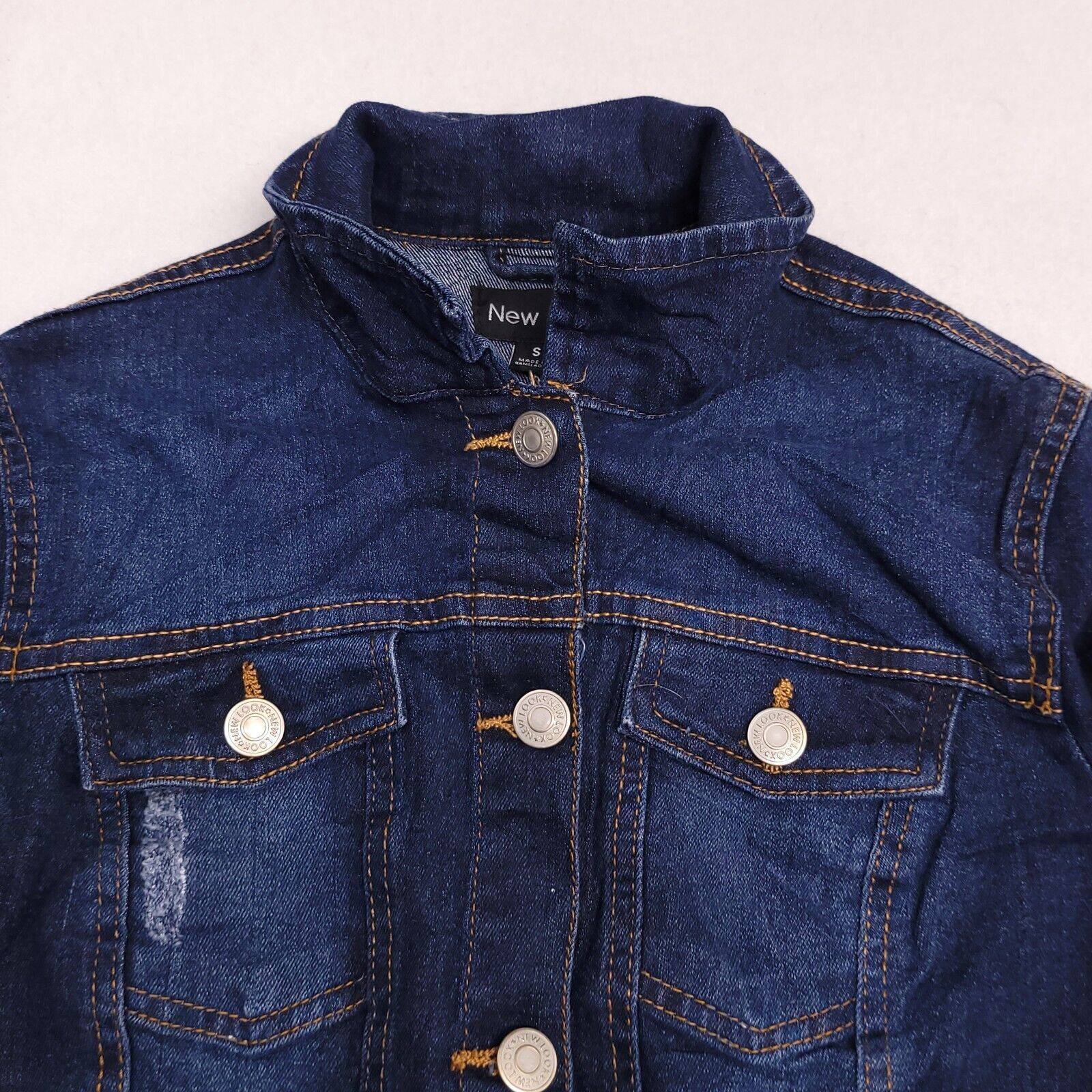 New Look New Look Casual Button Up Denim Jacket Womens Size S Blue Size S / US 4 / IT 40 - 1 Thumbnail