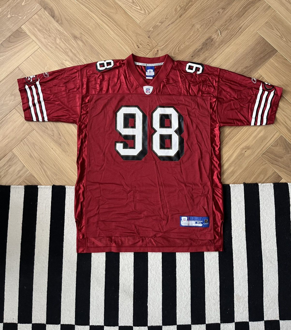 Reebok 2005 San Francisco 49ers J. Peterson #98 Home Jersey Reebok Size US XL / EU 56 / 4 - 1 Thumbnail