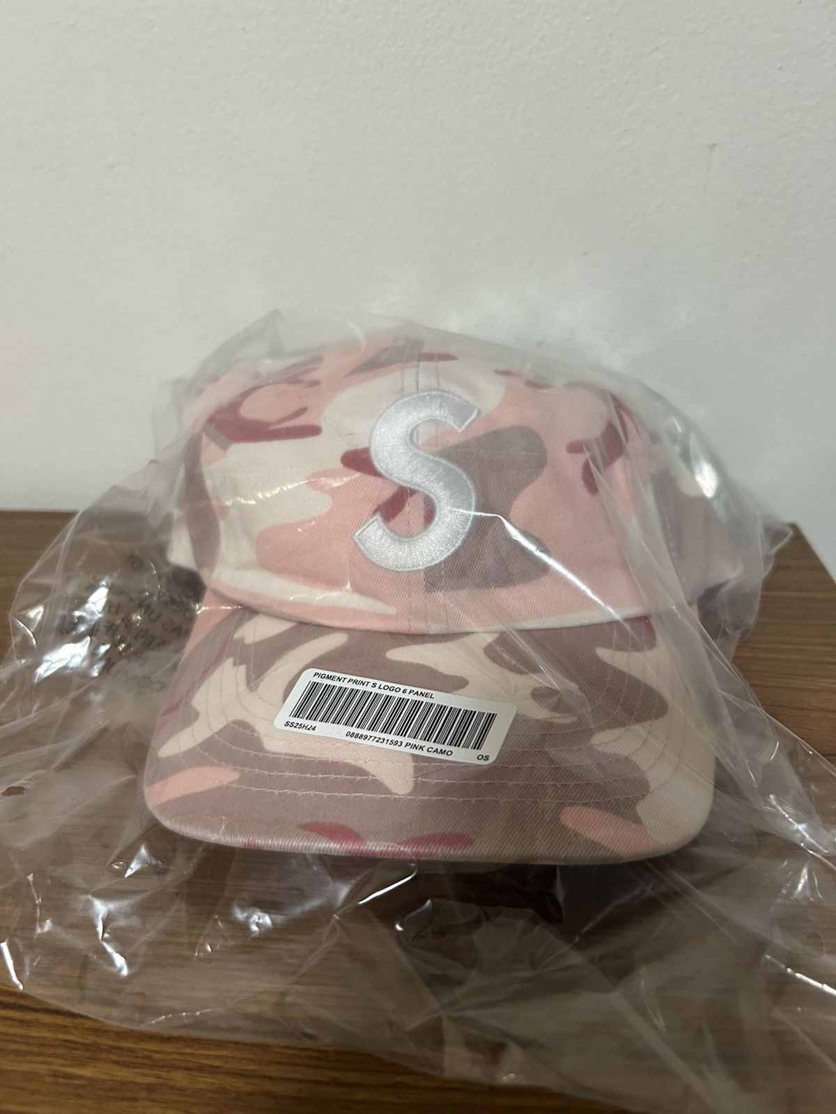 Supreme Supreme S Logo Pink Camo Hat Size ONE SIZE - 3 Thumbnail
