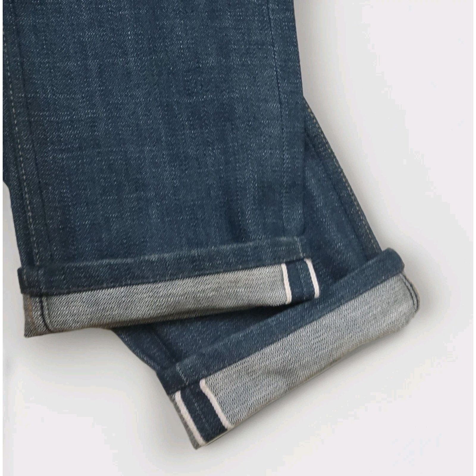 Gustin GUSTIN California Skinny Selvedge Indigo Denim Jeans 32×28 Size US 32 / EU 48 - 6 Thumbnail