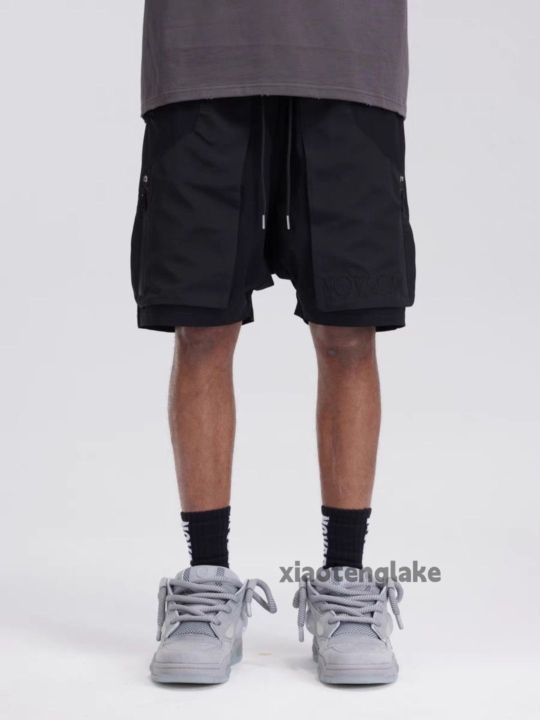 Designer × Japanese Brand × Vintage Zipper utility skate hiphop loose yuppie patchwork shorts Size US 36 / EU 52 - 8 Thumbnail