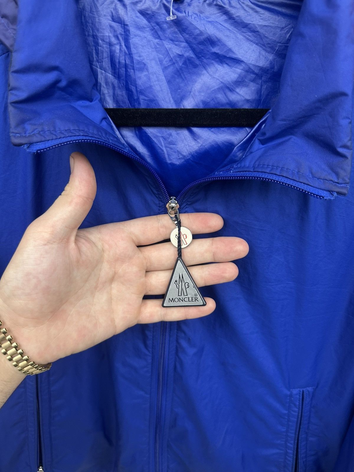 Moncler Moncler Farlak Hooded Windbreaker (Blue) Size US M / EU 48-50 / 2 - 5 Thumbnail