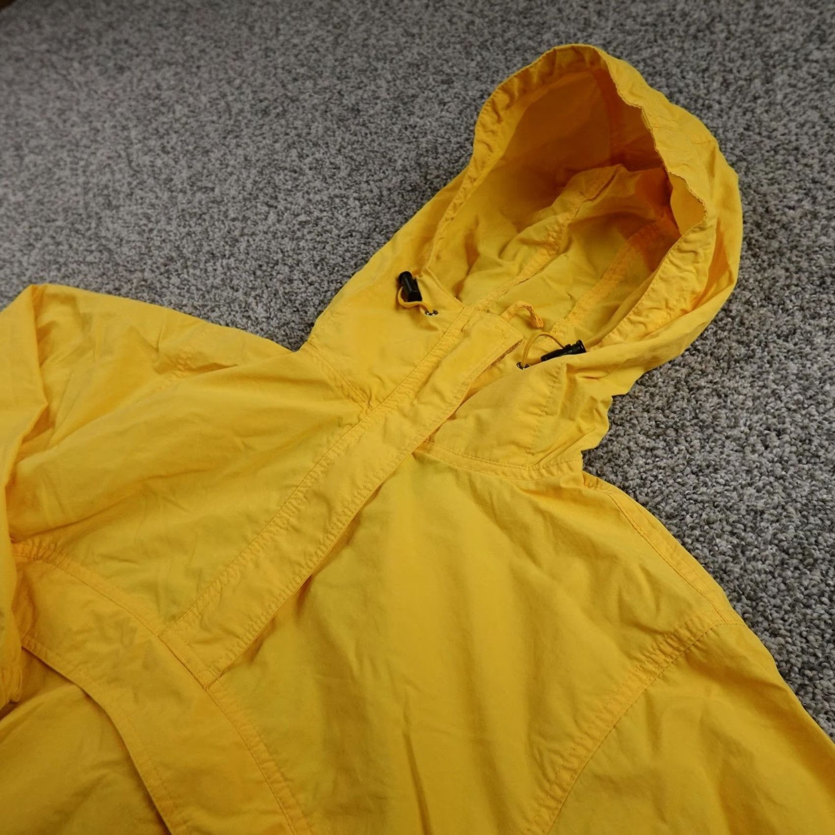 Vintage VINTAGE LL Bean Jacket Womens S Yellow Hooded Anorak Windbreaker Pullover Rain Coat Jacket/Coat Size S / US 4 / IT 40 - 2 Thumbnail