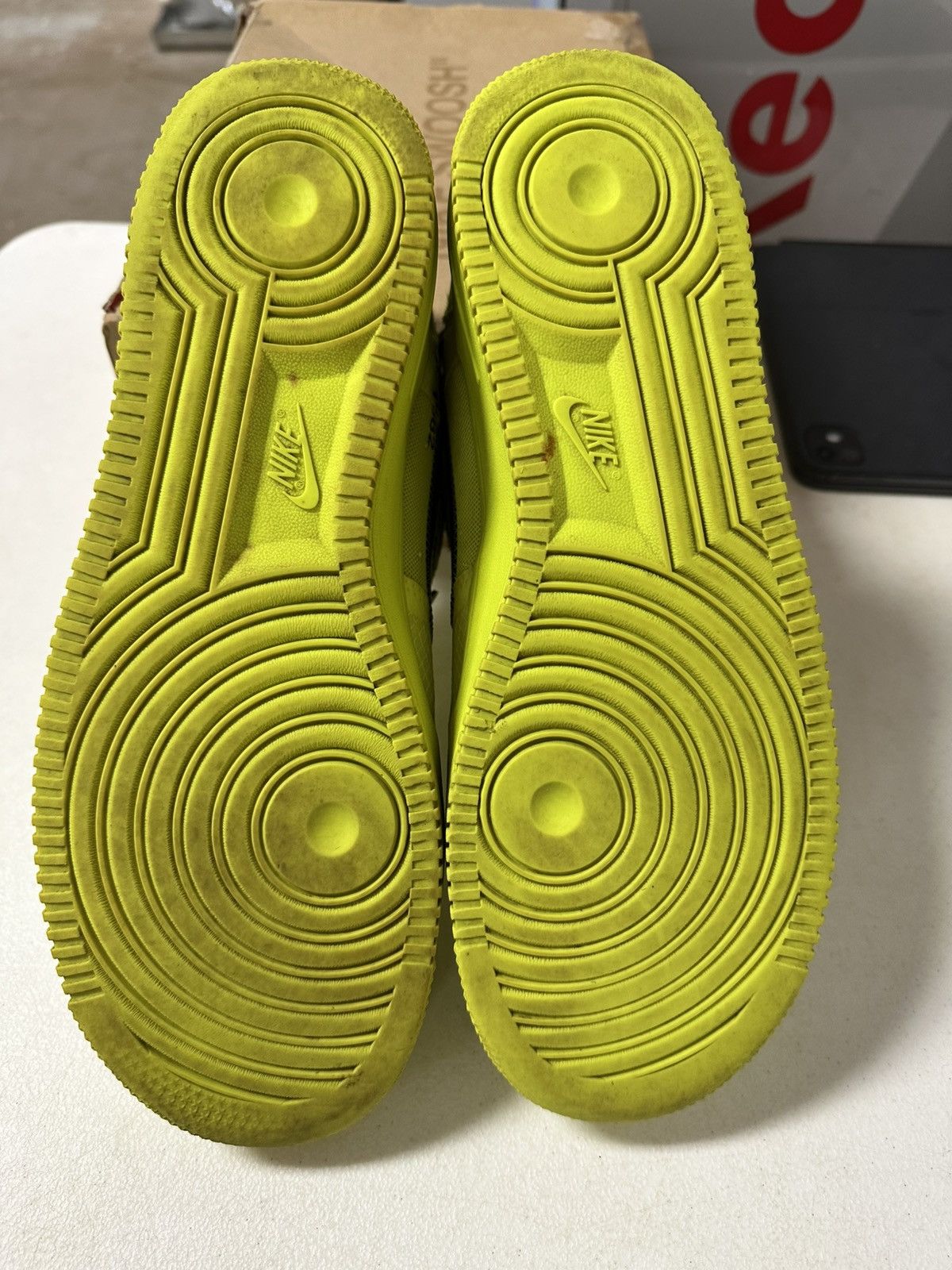 Nike × Off-White Nike airforce one offwhite volt Size US 10.5 / EU 43-44 - 7 Thumbnail