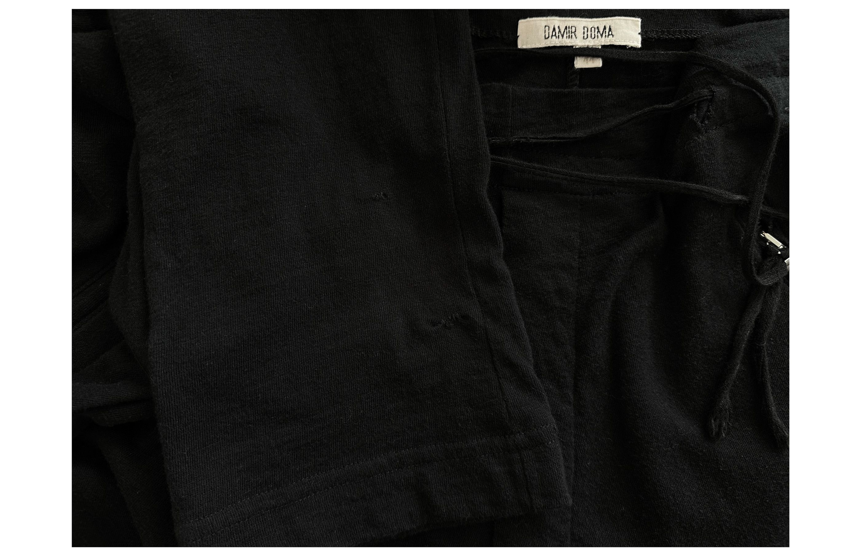 Damir Doma SS10 Silk Cotton Drawstring Slanted Zips Trouser | EU44 Size US 30 / EU 46 - 4 Thumbnail