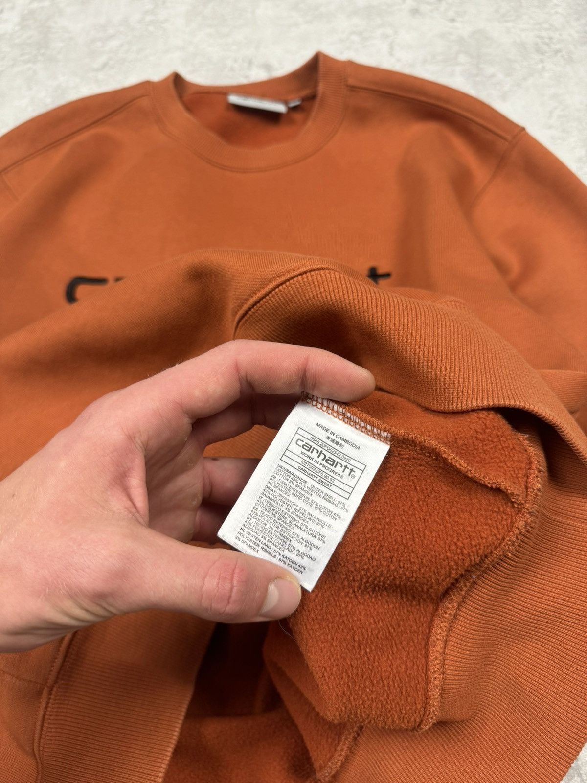 Carhartt Carhartt WIP Sweatshirt Big Embroidered Logo Size S Size US S / EU 44-46 / 1 - 11 Thumbnail
