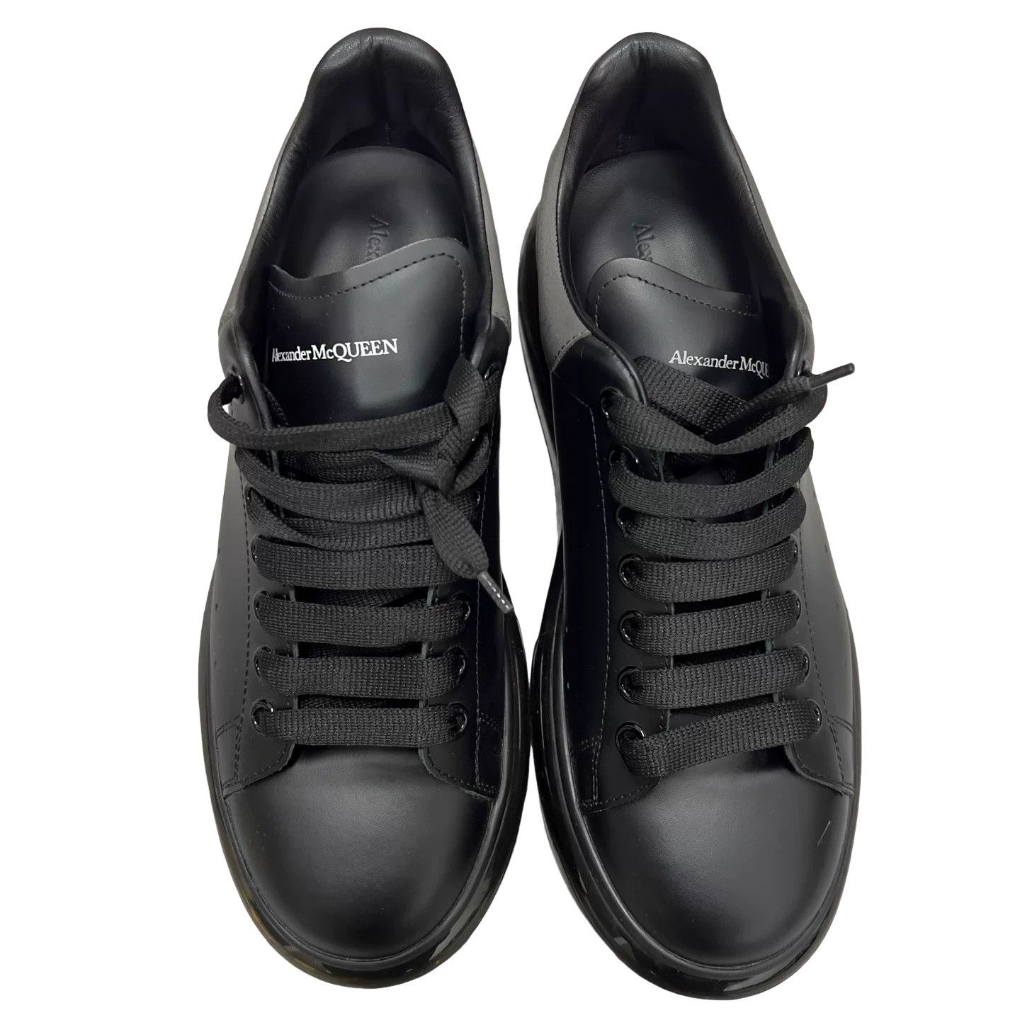 Alexander McQueen Alexander McQueen Black Transparent Sole Sneakers Size 10 Size US 10 / EU 43 - 1 Thumbnail
