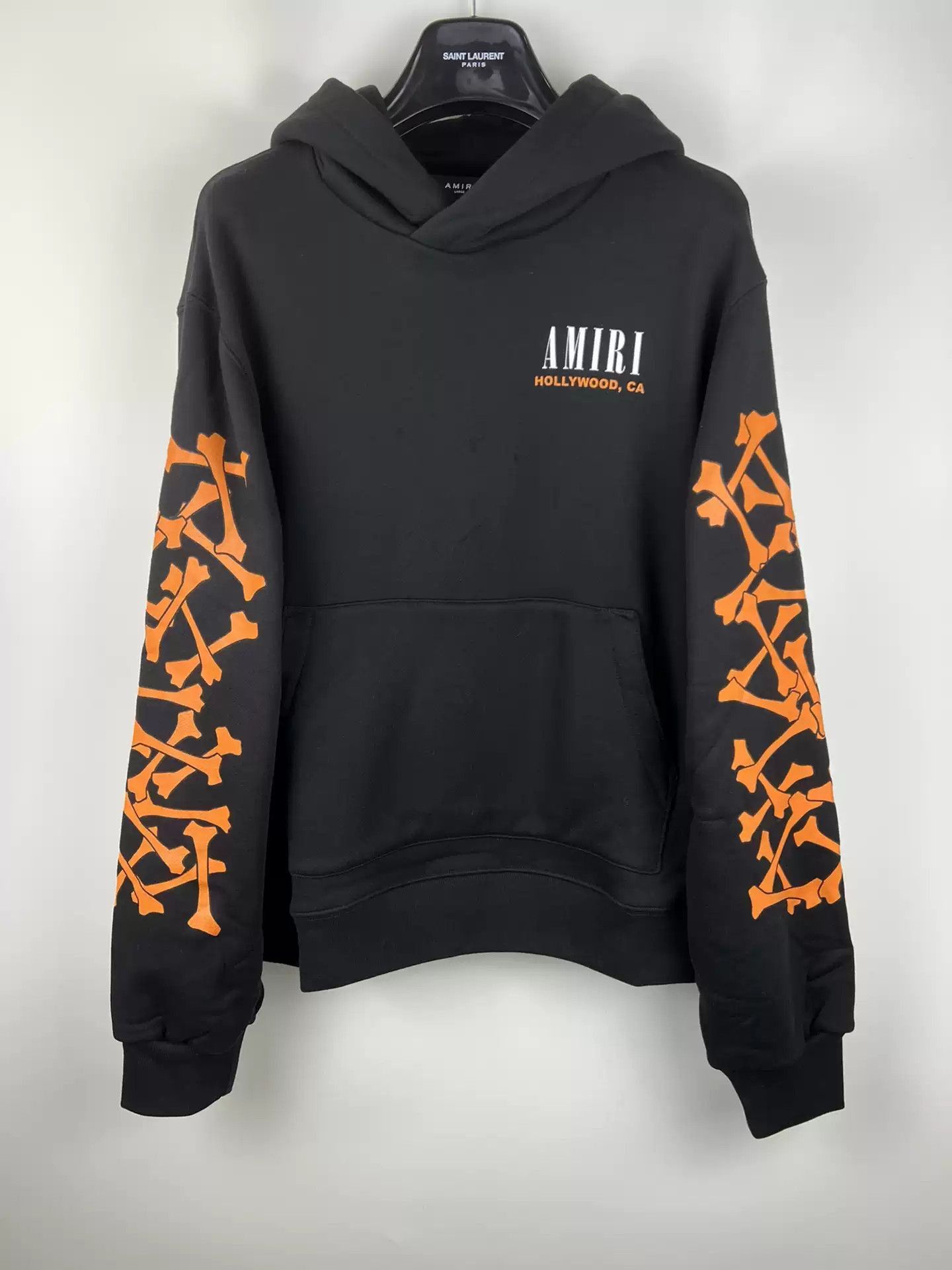 AMIRI♡ ブラック Bones フーディ AMIRI Bones Zipup Hoodie - Black, Size L | eBay