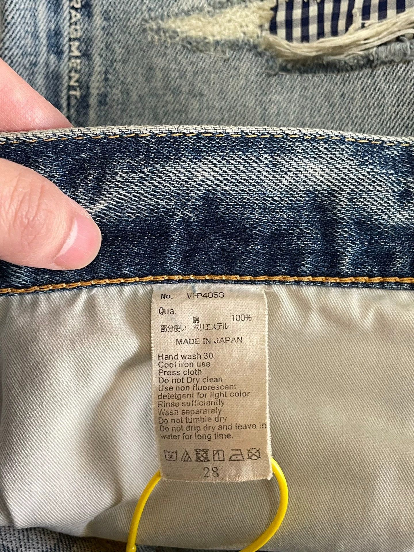 Fragment Design FRAGMENT x VANQUISH x FUJIWARA JEANS WASH KNIFE SLIM W28 Size US 28 / EU 44 - 8 Thumbnail