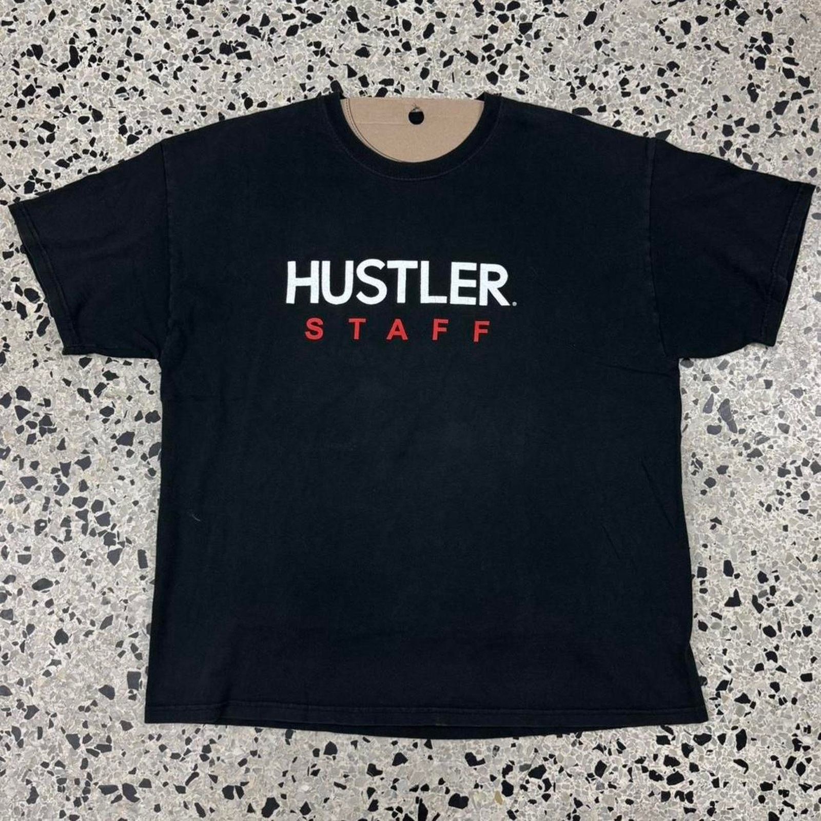 Playboy × Vintage VINTAGE Y2K HUSTLER STAFF RELAX IT’S JUST SEX PROMO TEE: Size US XL / EU 56 / 4 - 1 Thumbnail