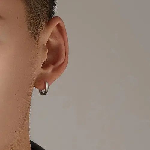 Designer × Sterling Silver 925 Silver Plated Small Hoop Earrings for Men Women Size ONE SIZE - 3 Thumbnail