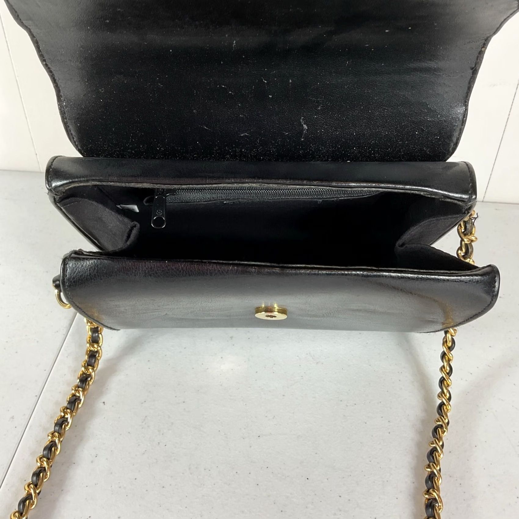 Vintage VINTAGE Via Piaggi Leather Crossbody Bag Avant Garde Gold Leopard Size ONE SIZE - 7 Thumbnail