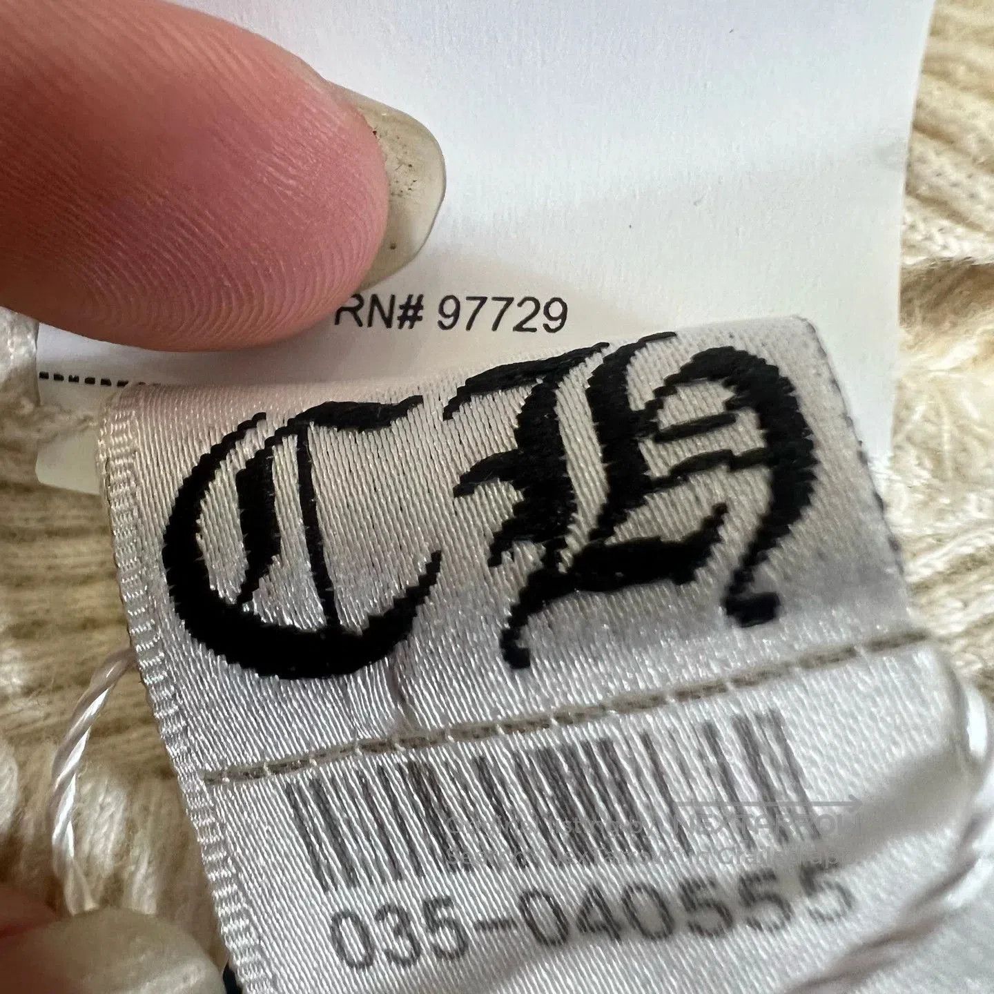 Chrome Hearts Chrome Hearts Waffle Knit Long Sleeve Top. Size US S / EU 44-46 / 1 - 7 Thumbnail
