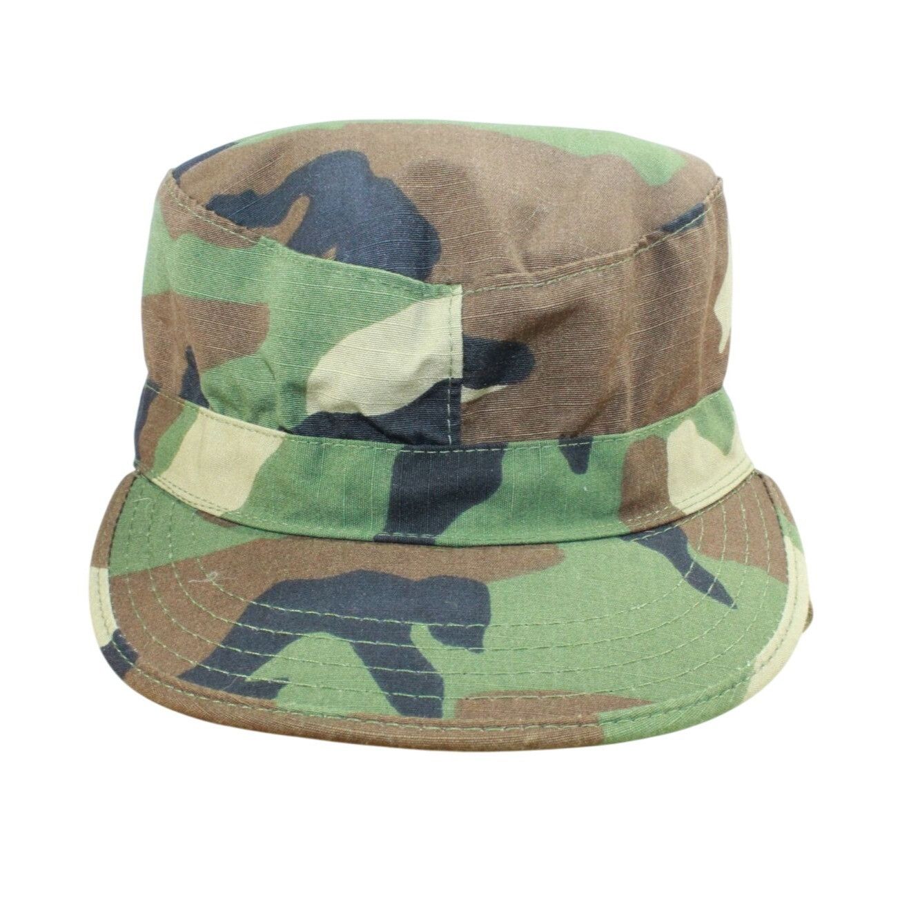 Other US Military Issued Hat Woodland Camo Combat Cap Ear Neck Fla Size ONE SIZE - 1 Thumbnail